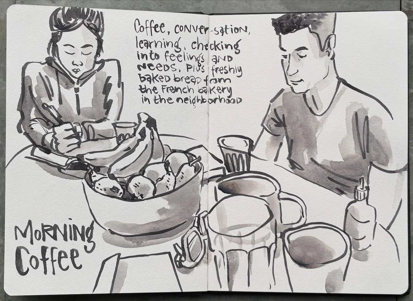 Have you ever heard of &ldquo;habit stacking&rdquo;? It&rsquo;s when you pair something you already do with something you&rsquo;d like to do more of. That way, the new habit becomes easier and more fun.

I love combining a coffee moment with drawing.