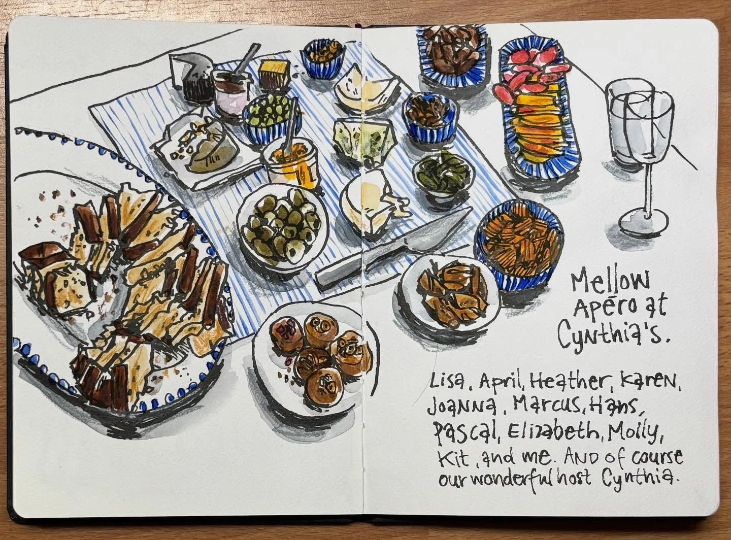 I&rsquo;m having fun filling my sketchbook pages in between prep work, social times and getting my bearings in Paris!

Tomorrow the Paris Sketchbook Workshop begins, and I&rsquo;m so excited to co-teach it again!