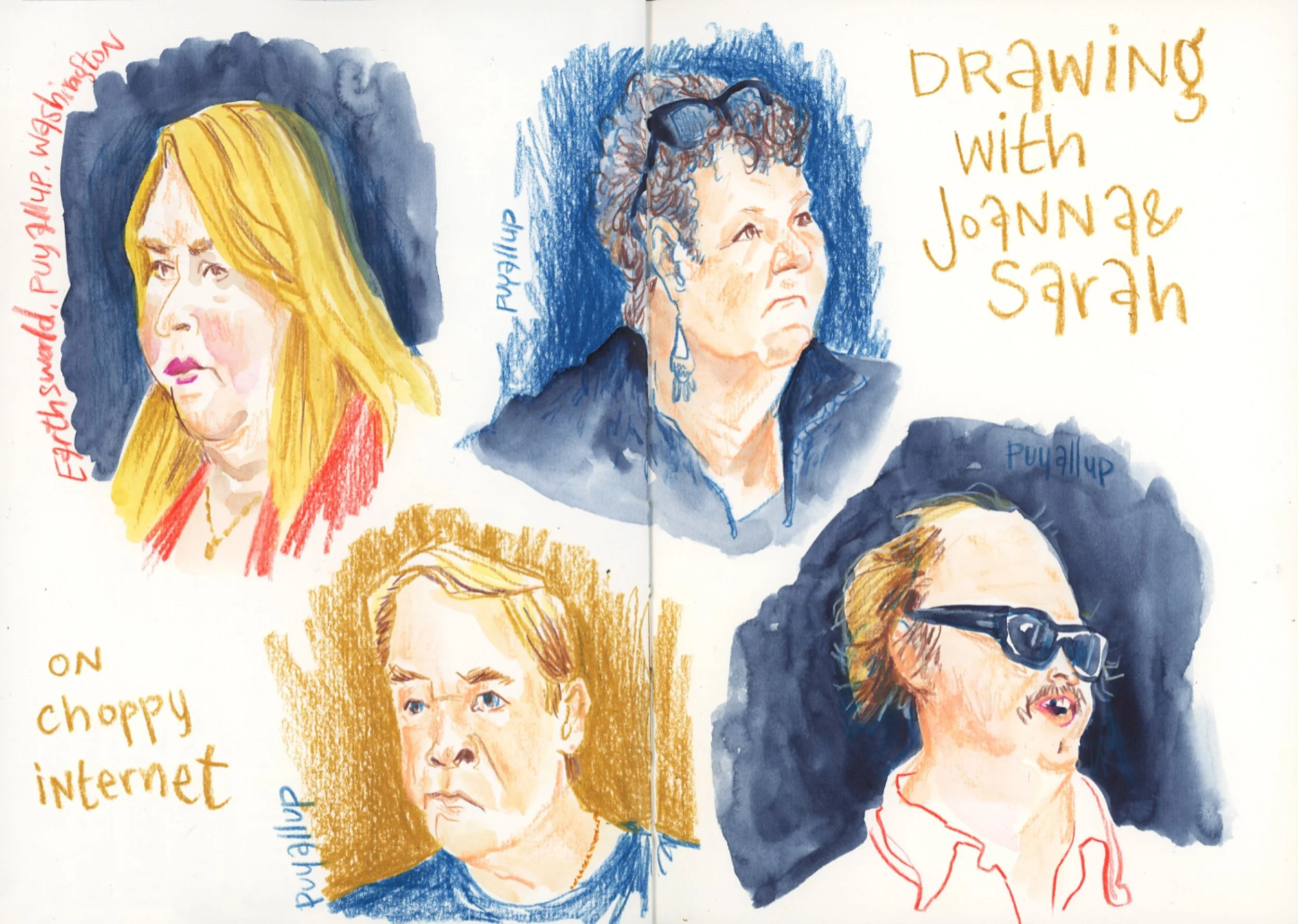 This week, I&rsquo;ve been lucky to see so many inspiring friends. We&rsquo;re only halfway, and it&rsquo;s already a great week! 

I studied faces while chatting with my friends online. I used reference photos from the @earthsworld feed. If you ever