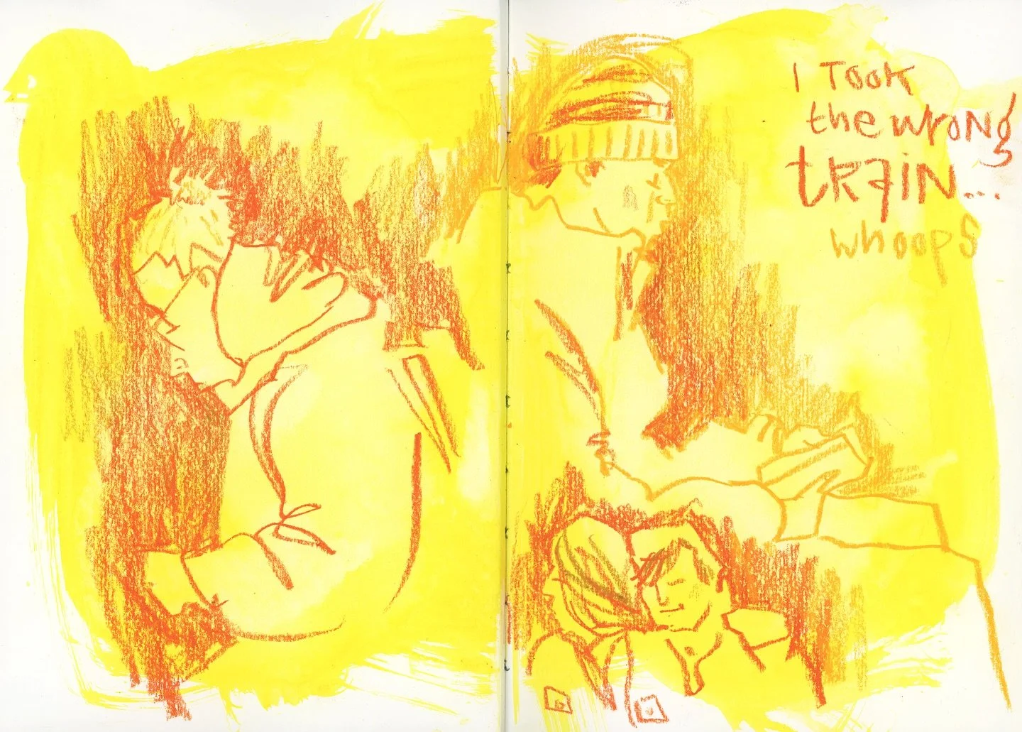 Negative space drawing is such a powerful way to train your eye. 
When you stop drawing the subject itself and start drawing the shapes around it, your brain finally pays attention to what is actually there. 
I did this, capturing people in my sketch