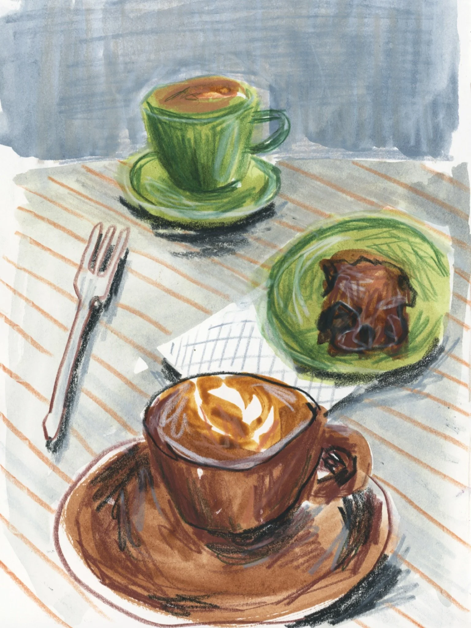 While cleaning up my phptos on my phone, I found one that was taken in Paris. Right after class and lunch with @cynthiamorris and @marcus.mcallister.artist , and before meeting our Paris Sketchbook Workshop group for sketching at P&egrave;re laChaise