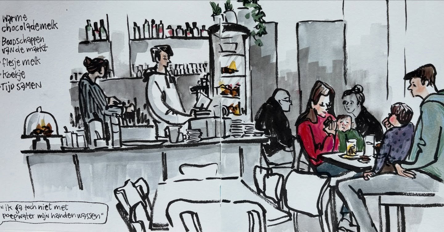 I had been looking forward for this Saturday morning, reserved for coffee, my sketchbook and me. 
This week I have been working on my curriculum for online lessons inspired on my book (WIP) and I filmed a bunch of Draw Tip Tuesday videos. It was grea