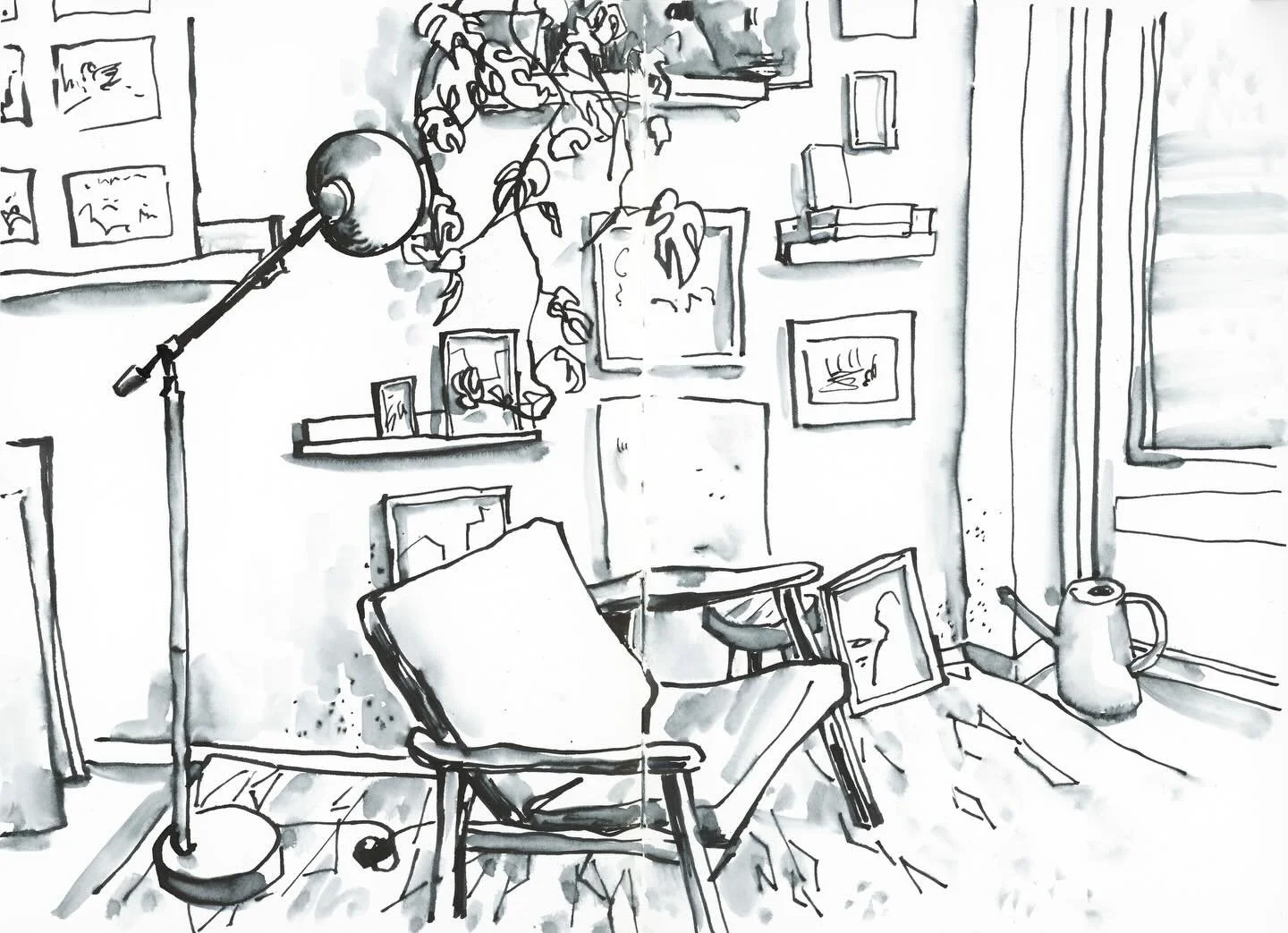 Tip! Drawing the same thing repeatedly helps you stop overthinking and focus on how you see it, training your artist&rsquo;s eye. 
Your inner critic might say it&rsquo;s boring to have objects or scenes recur in your sketchbook. But it&rsquo;s actual