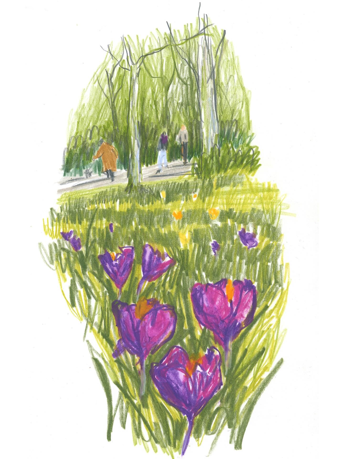 It looks like spring has definitely sprung here in the Netherlands. After drawing a lot within 4 walls, I&rsquo;m so excited for more outdoor drawing!

By the way: indoor drawing together is happening tomorrow! Another live online Mini-Workshop! Join