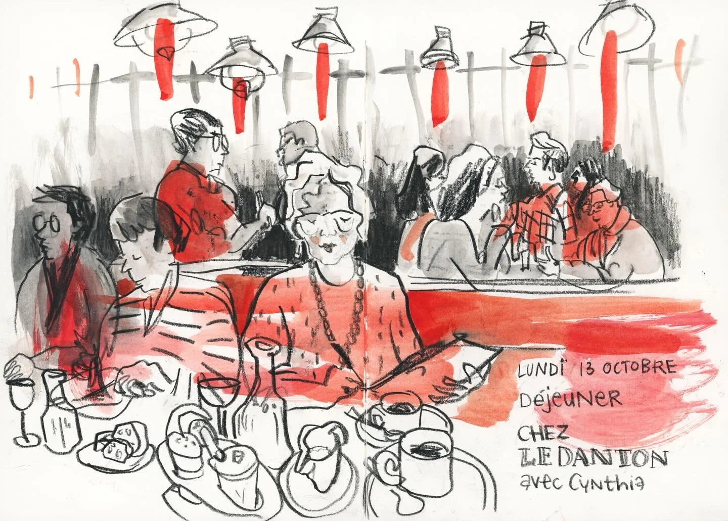 Here&rsquo;s a small selection from the many sketchbook pages I filled last fall. 
For some reason, Paris seems the perfect place to immerse yourself in creativity fully. 

And the wonderful news is that I&rsquo;ll be co-leading the workshop called P