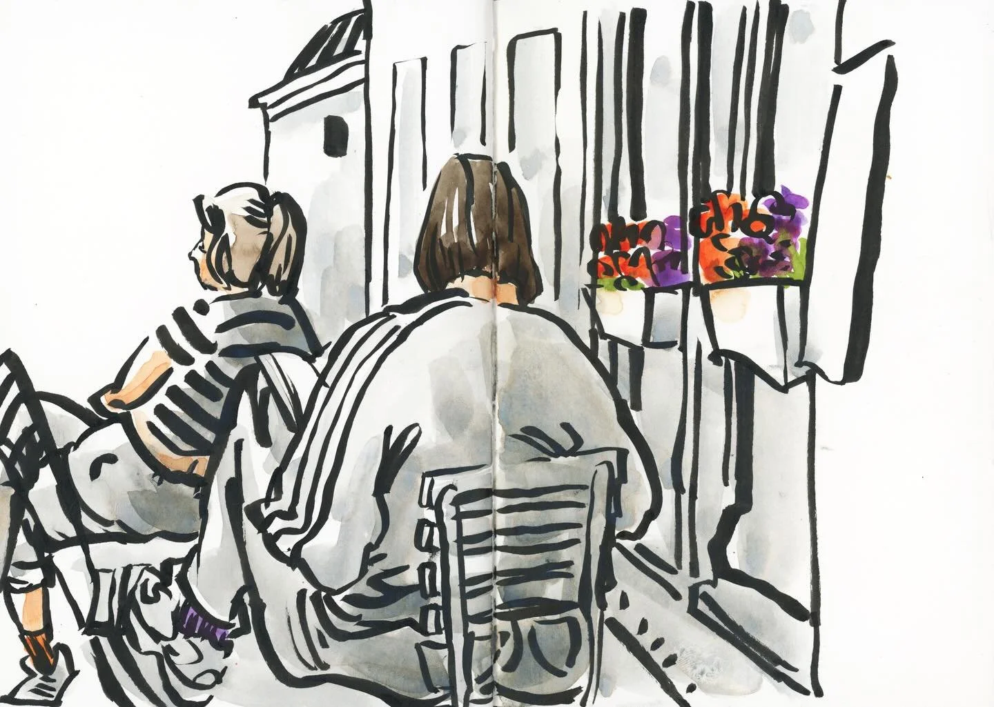 Same afternoon. Two completely different drawings. Different colors, materials, and approach. Still, both are mine! 

People sometimes ask me: &ldquo;how do I find my style?&rdquo; 
There&rsquo;s an assumption as if it&rsquo;s one fixed thing. But yo