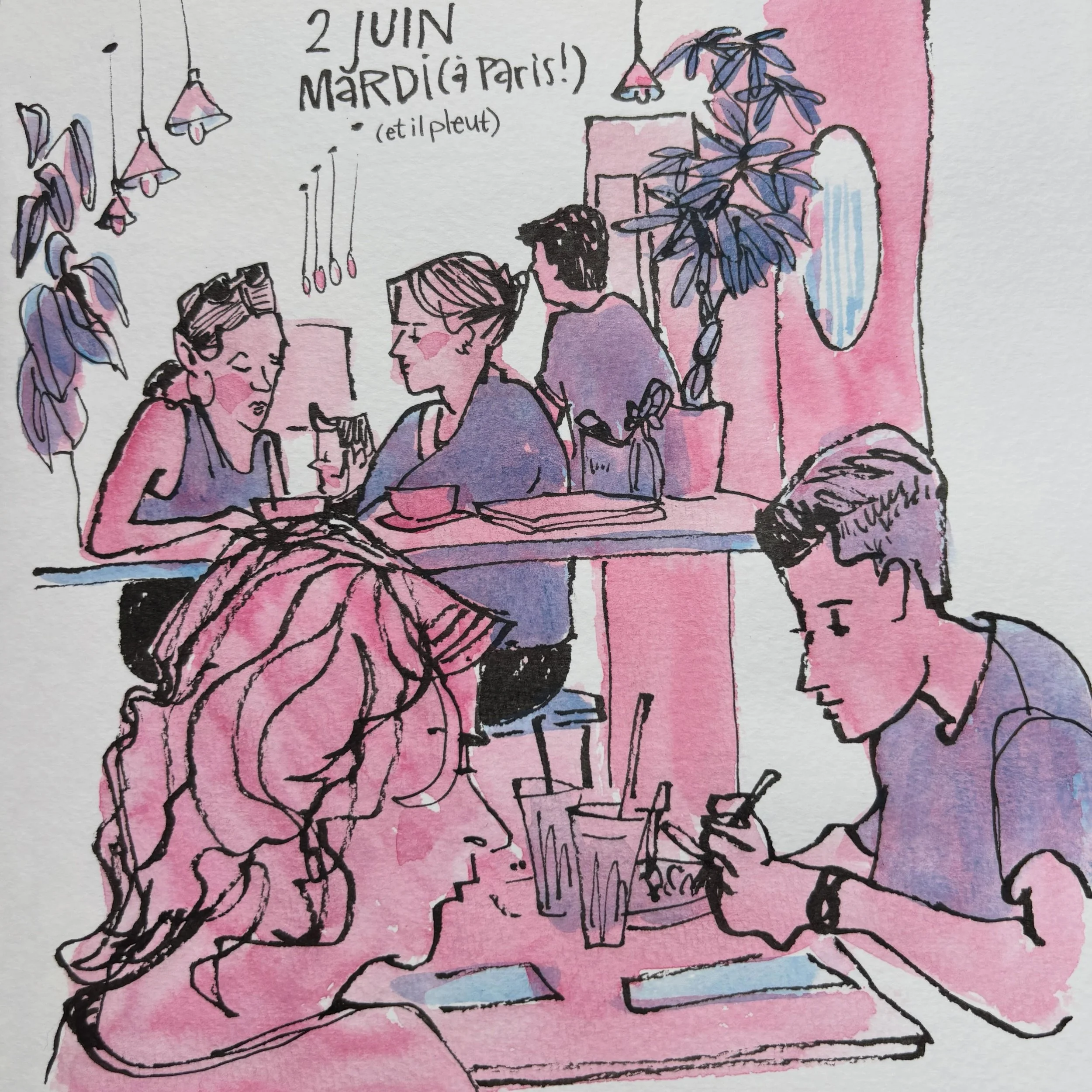 Im a happy sketcher in Paris! So lucky that I get to dip into the wonderful city this week. 

I&rsquo;m heading back to Paris this September for the workshop Paris Sketchbook! 
A full week of drawing, exploring creativity and the city with 3 teachers