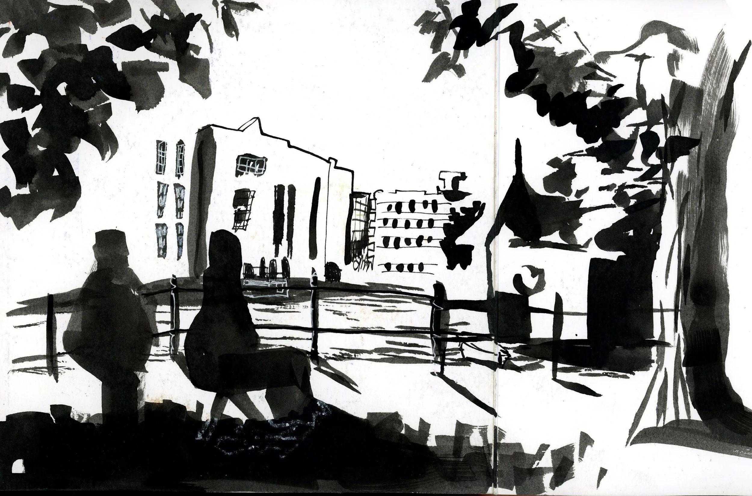 Happy Monday!

I am getting back into my work groove after the sketch retreat I took@last week with @pushingyoursketchingboundaries in Bristol. 

This might be one of my favorite drawings I did during the week in class. @inmaserranito encouraged us t