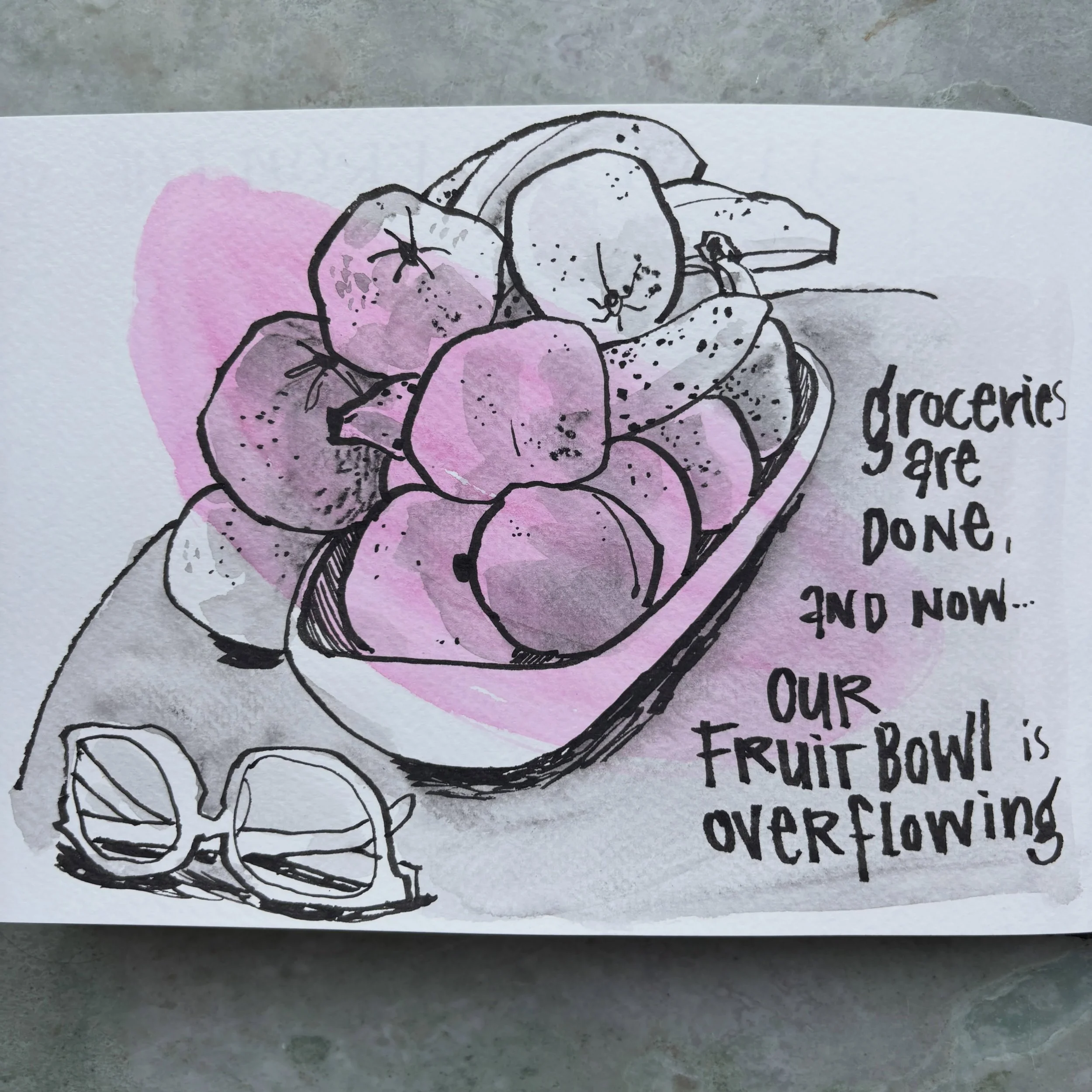 Varying your line weight keeps things loose, organic, and lively!

You can use a a dip pen, brush pen, or chisel tip, and draw quickly without fussing over details. 

Materials used:
-Fabriano sketchbook, by Indigraph, size A5
-Sailor Fude fountain p