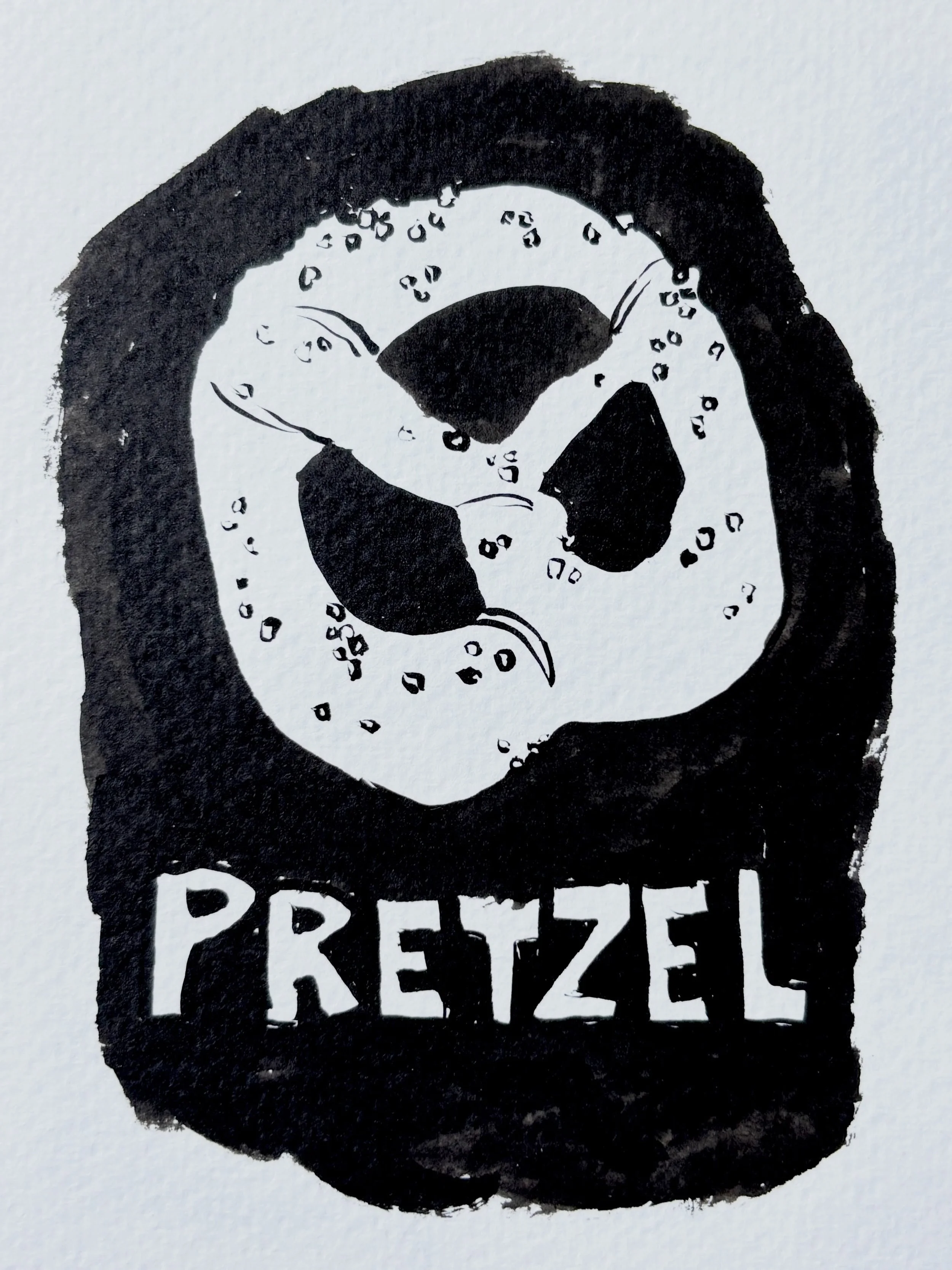 Tip! And #inktober 7 on my prompts list!

Draw your subject by focusing on the spaces around it rather than the thing itself. 
It&rsquo;s a great technique to help you see differently and improve your drawing accuracy. 

The pretzel shape was perfect