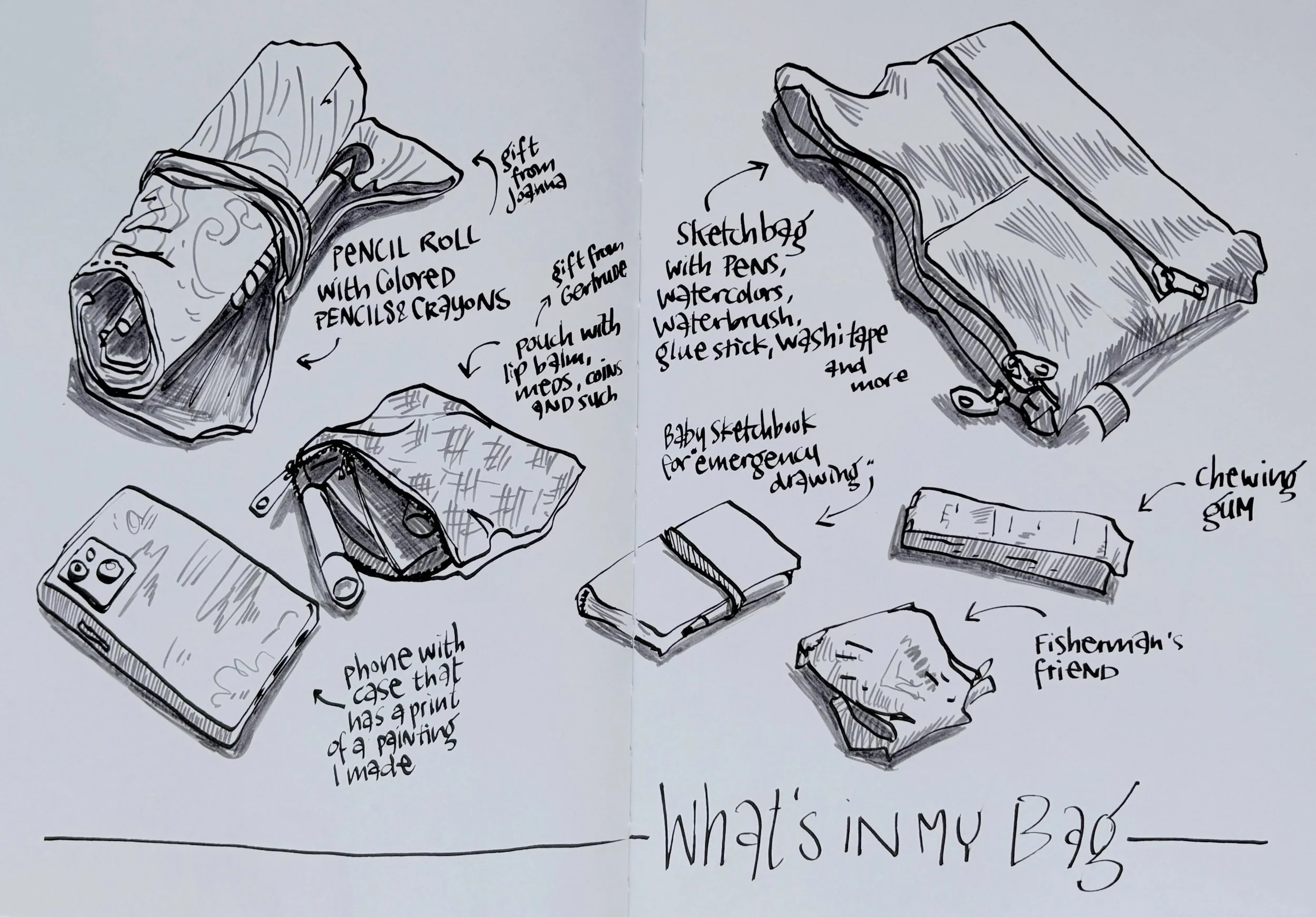 You might have the idea that when you draw, your subject should be meaningful. When you&rsquo;re spending time drawing, then at least the drawing should have a grand concept, or... perfect. 
Yikes!

There is always something to draw. Especially the m
