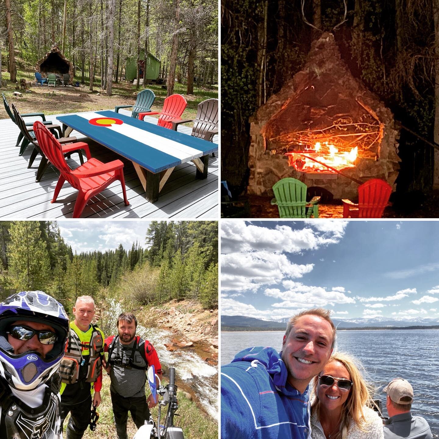 Great weekend, boating, building tables, fires, dirt biking, and awesome friends! #visitleadvillecolorado