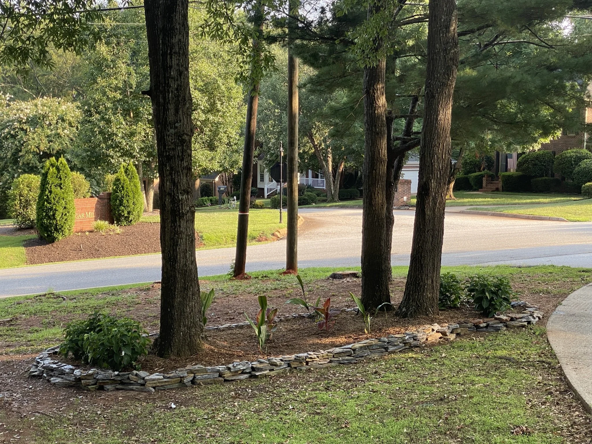 Didn't get a picture with the mulch :(