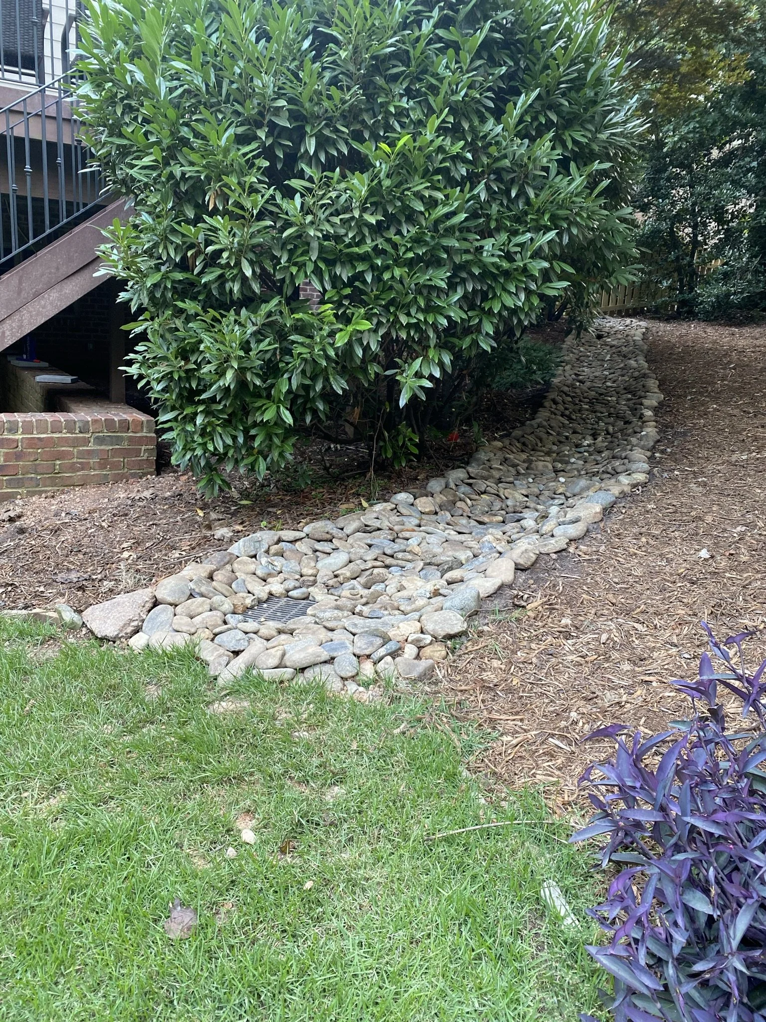Riverbeds are a wonderful way to solve those soggy areas of your yard!