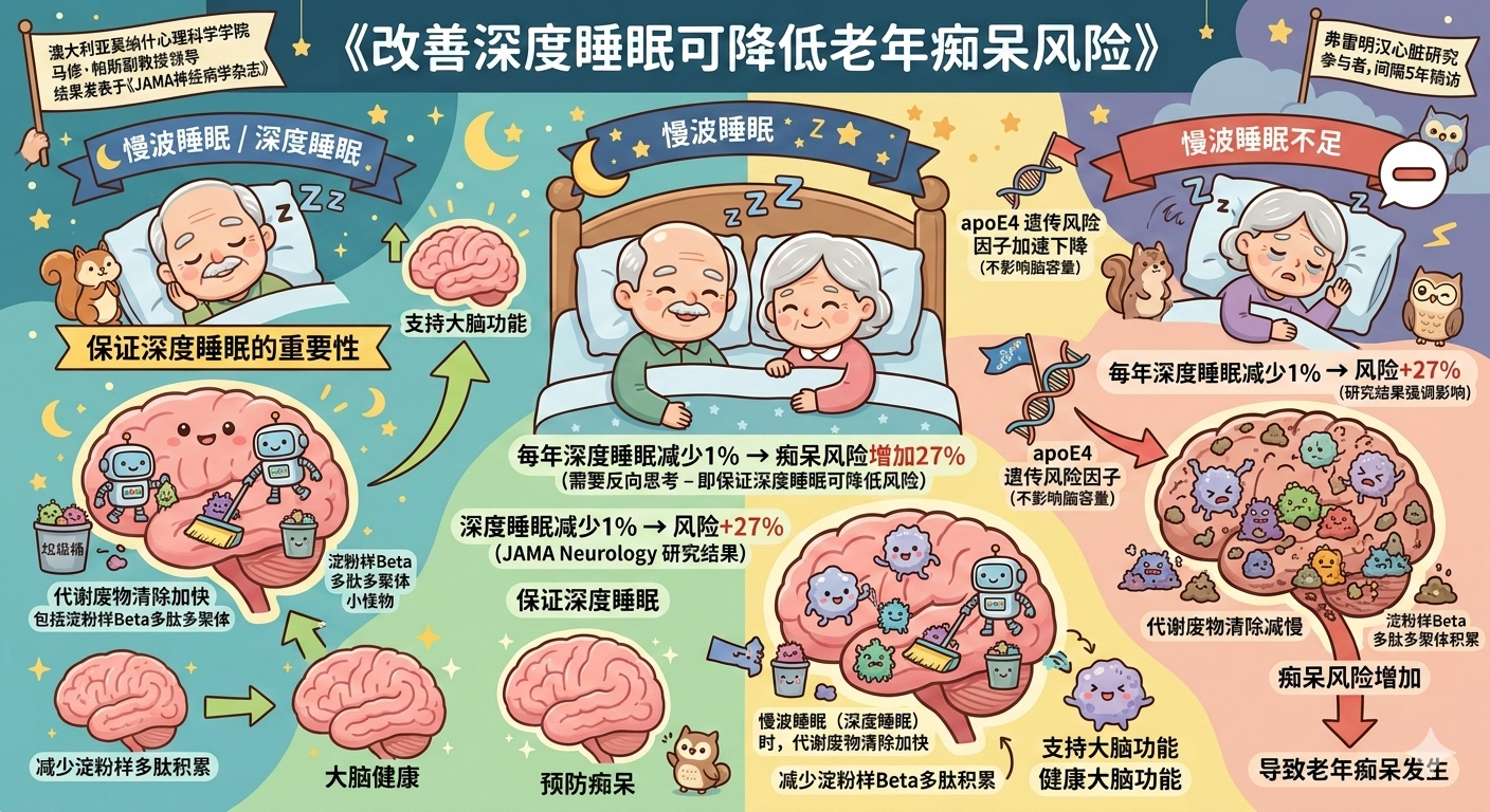 改善深度睡眠可降低老年痴呆风险