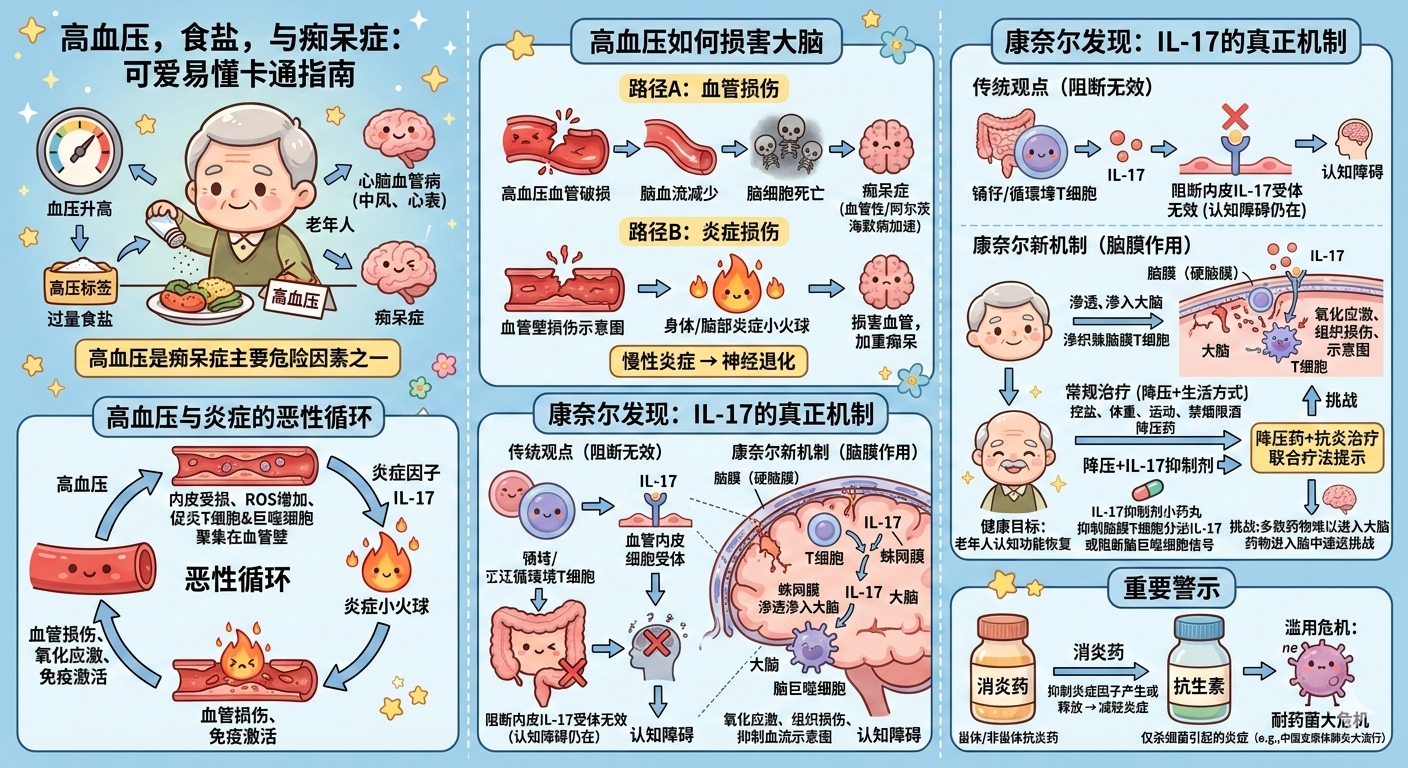 高血压，炎症，与痴呆症