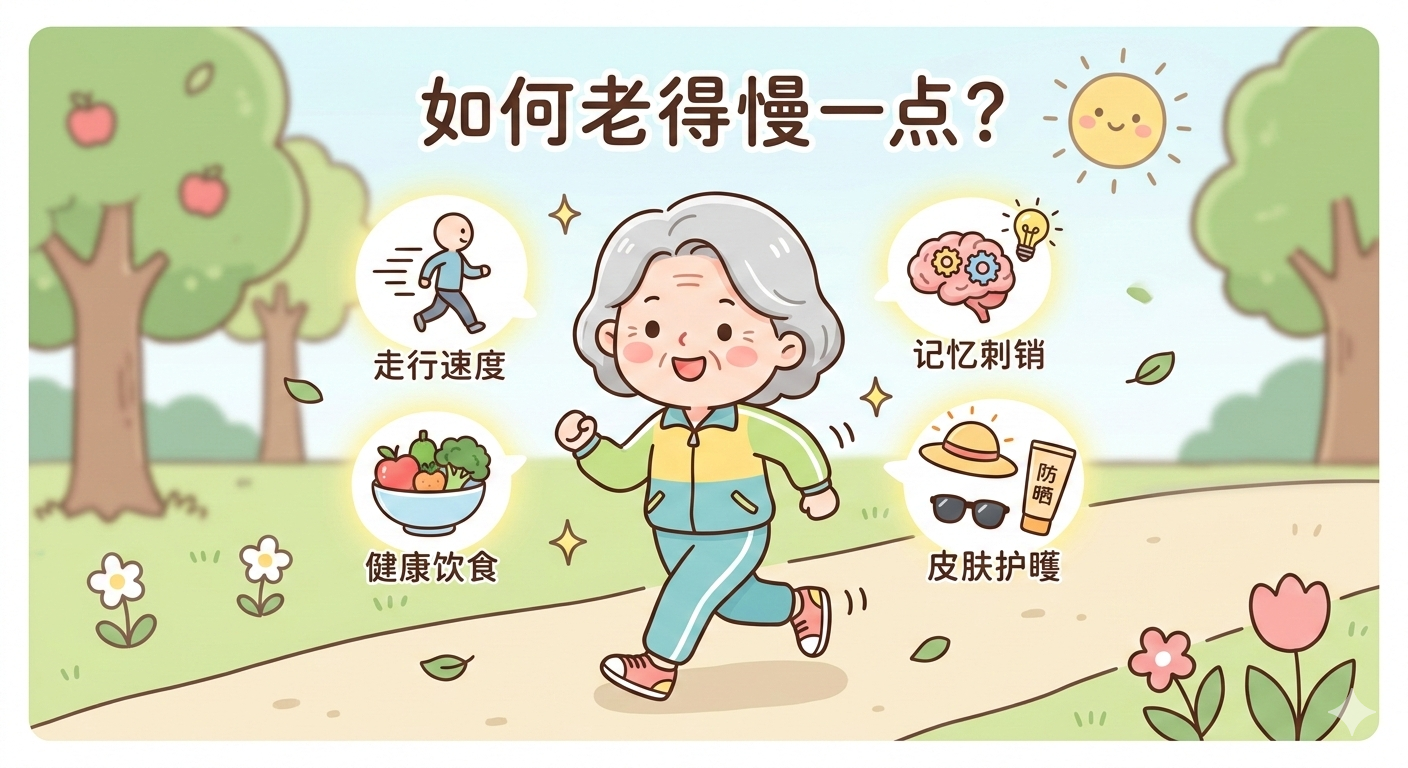 如何老得慢一点？