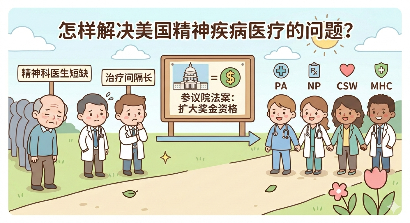 怎样解决美国精神疾病医疗的问题？