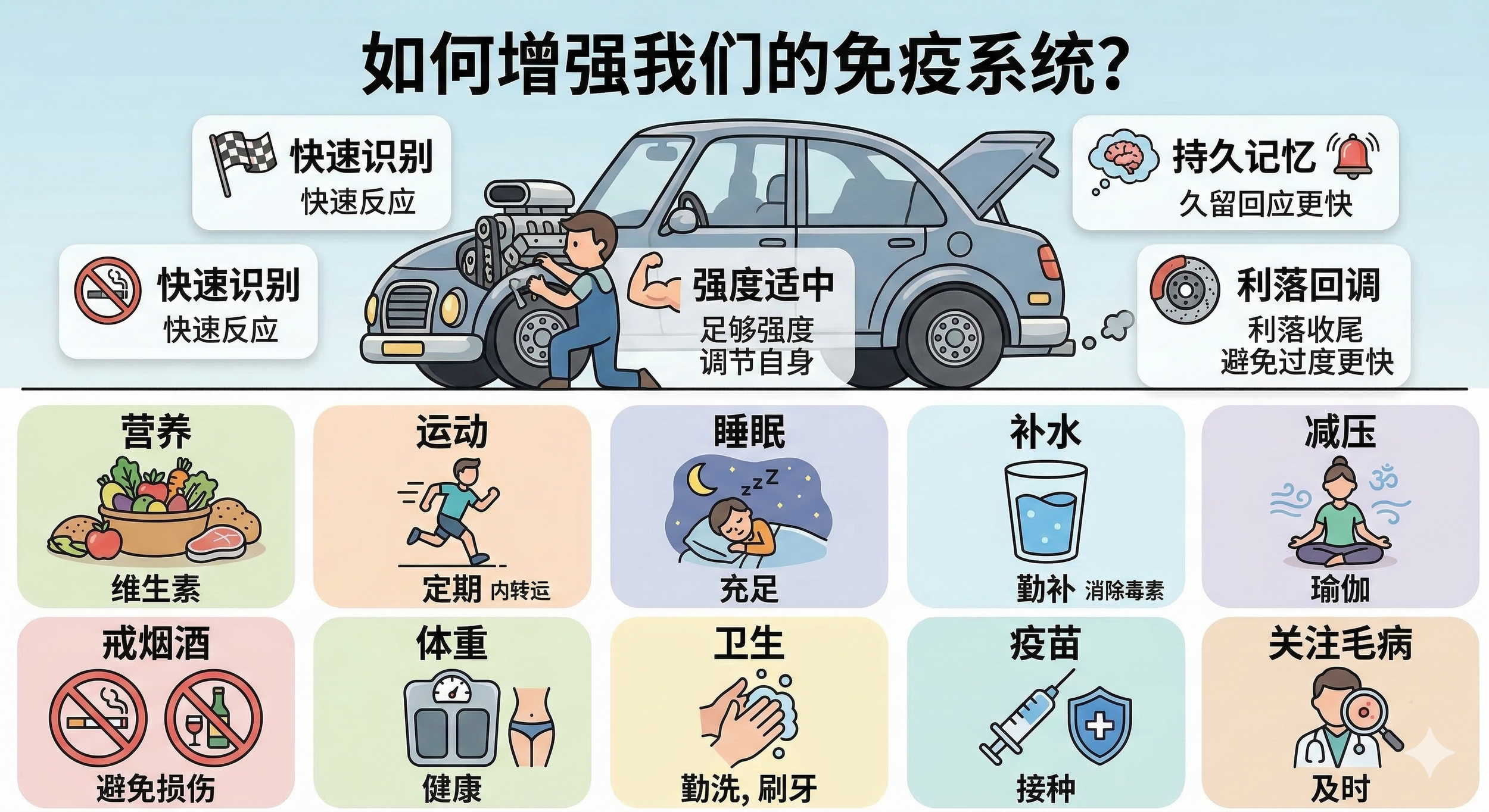 如何增强我们的免疫系统？