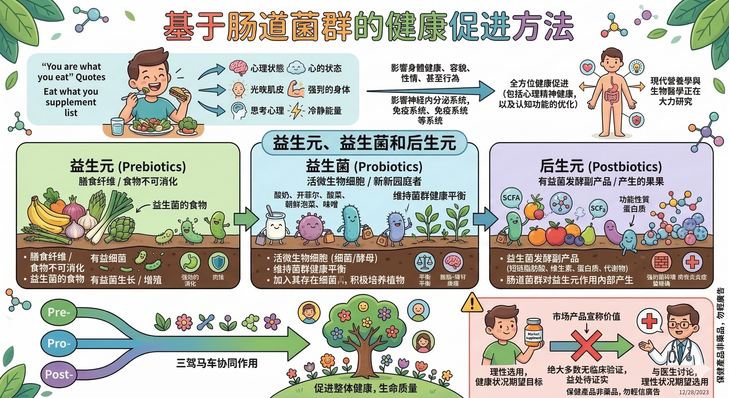 基于肠道菌群的健康促进方法