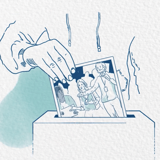 Animierte Illustration für das Leitbild der Konrad-Adenauer-Stiftung