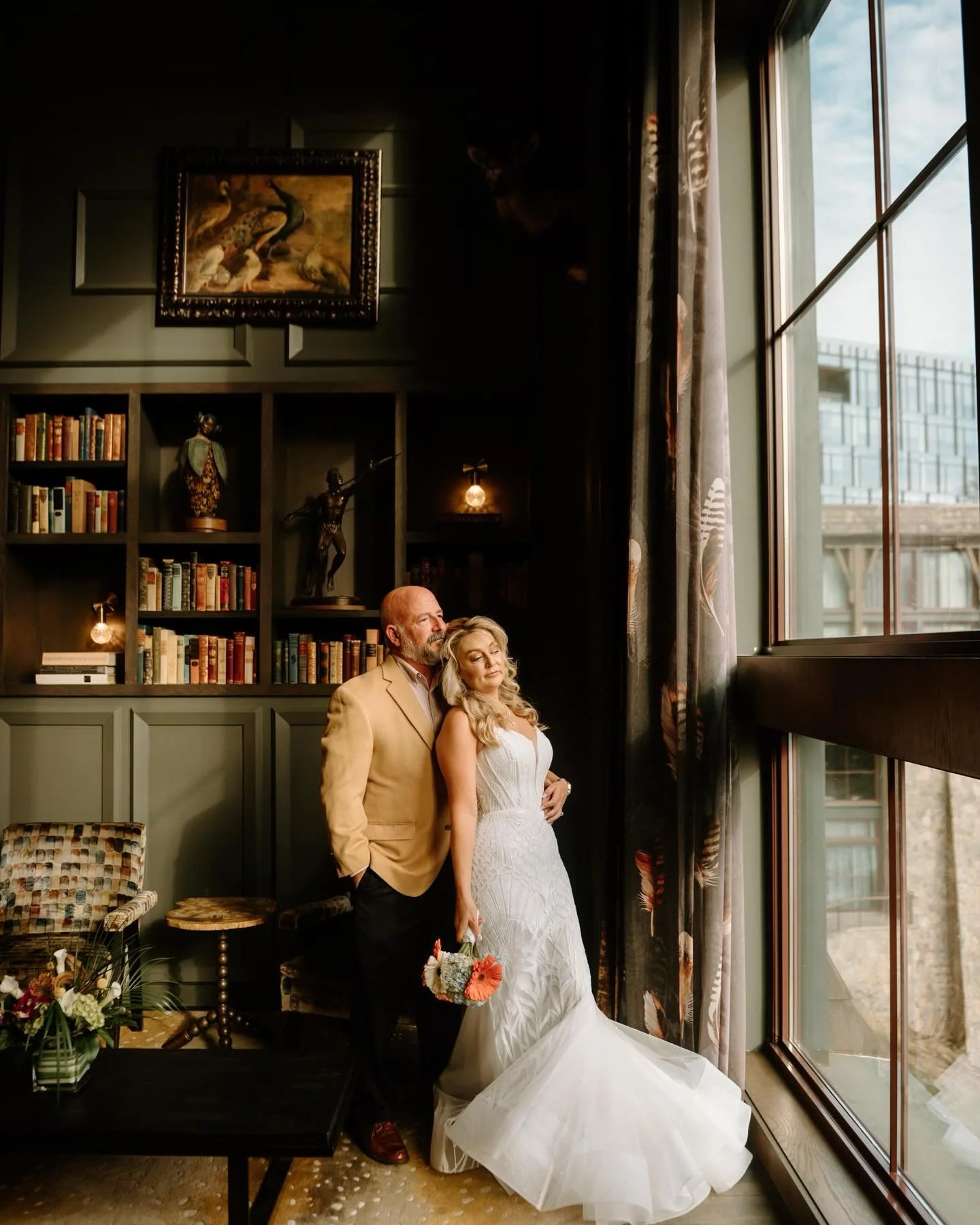 Previews from J&amp;J&rsquo;s elopement this past weekend in downtown Greenville, committing to forever surrounded by their families - what a privilege this job is 🤎