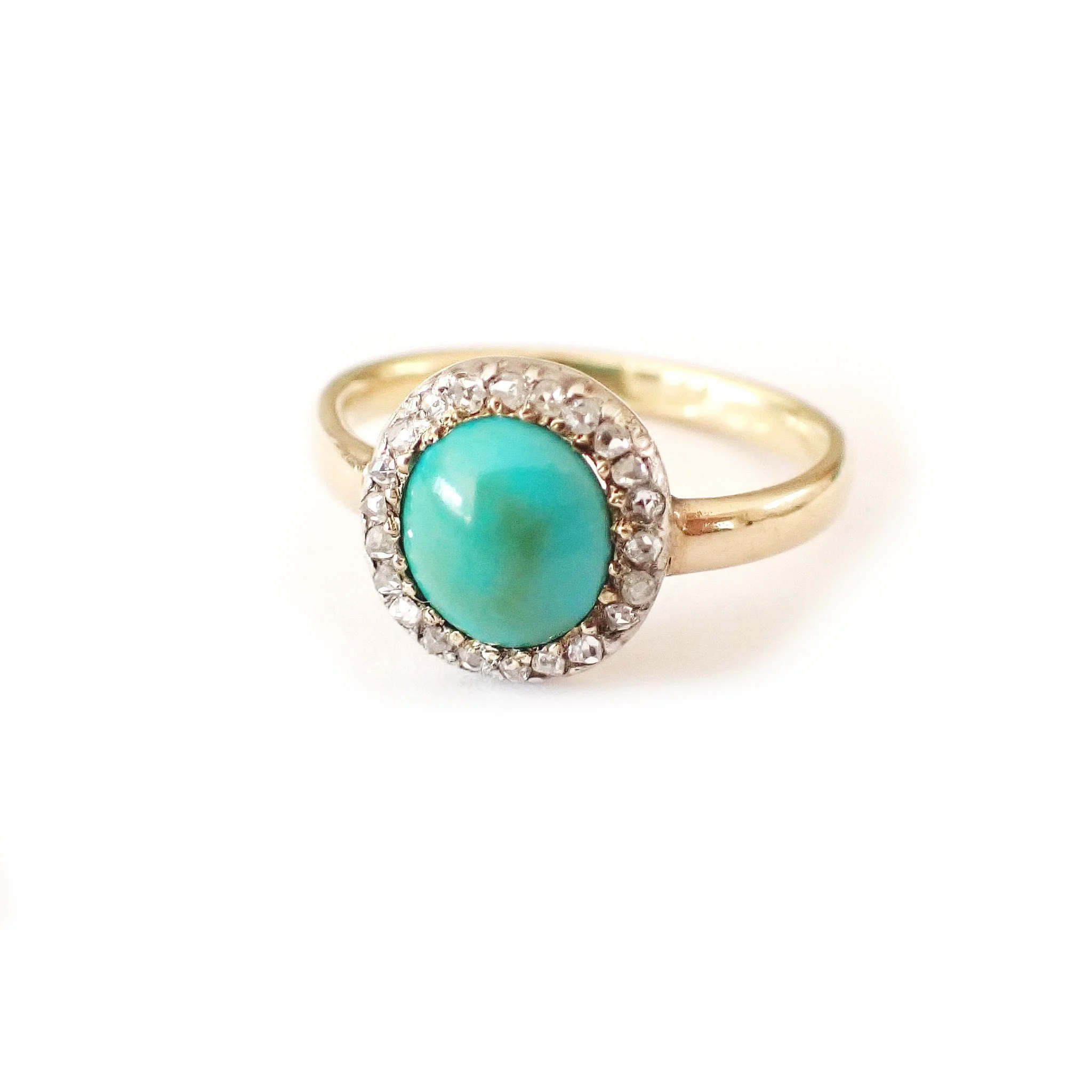 Victorian Turquoise & Diamond Ring