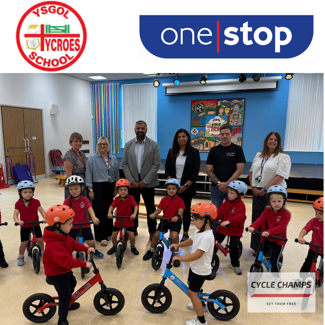 Tycroes Supermarket Shows Great Generosity by Sponsoring Tycroes School a Much-Needed Balance Bike &amp; Safety Helmet Package.