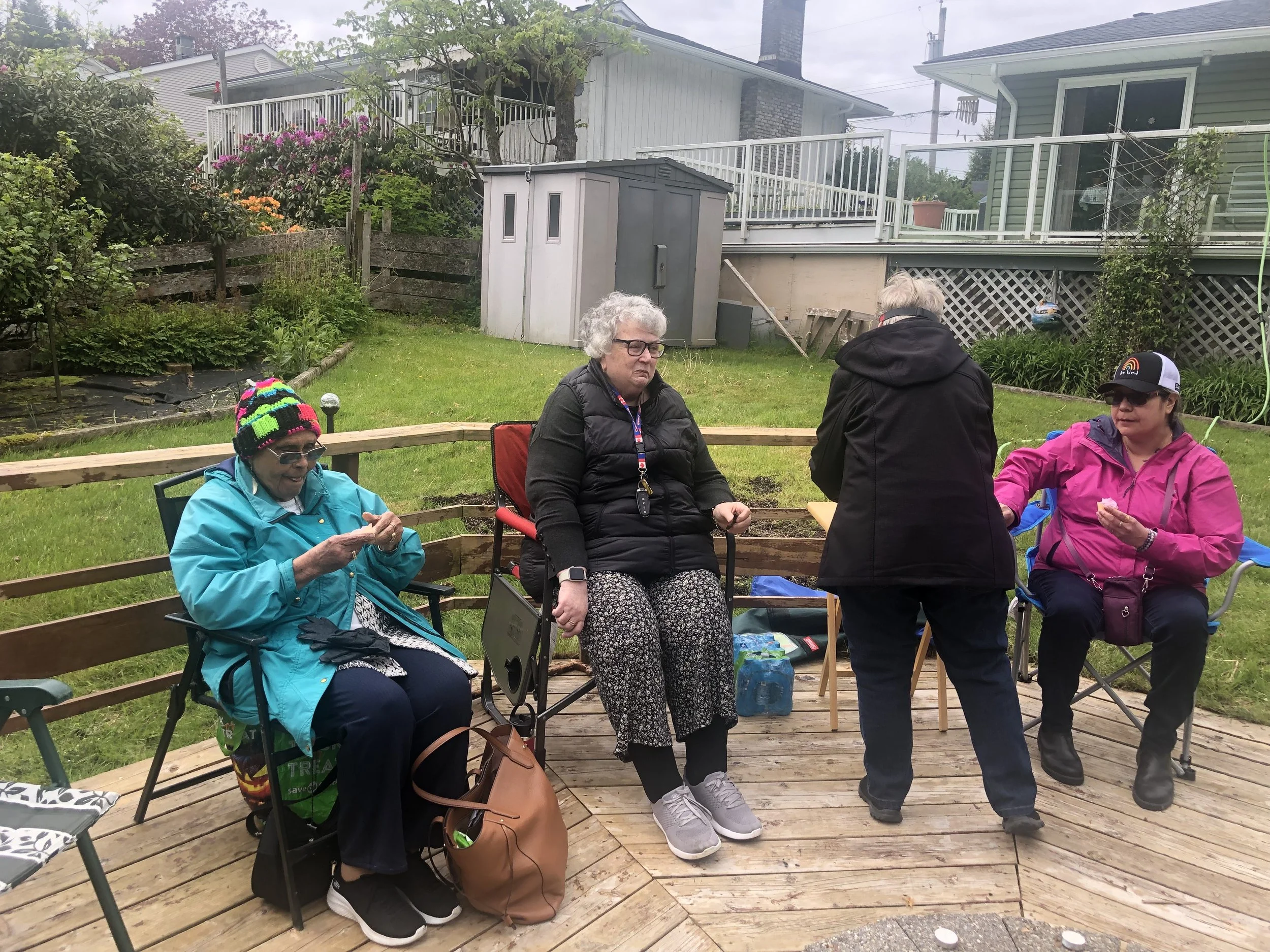 2025 Tag Burning Attendees enjoying time together after the ceremony (June 1)