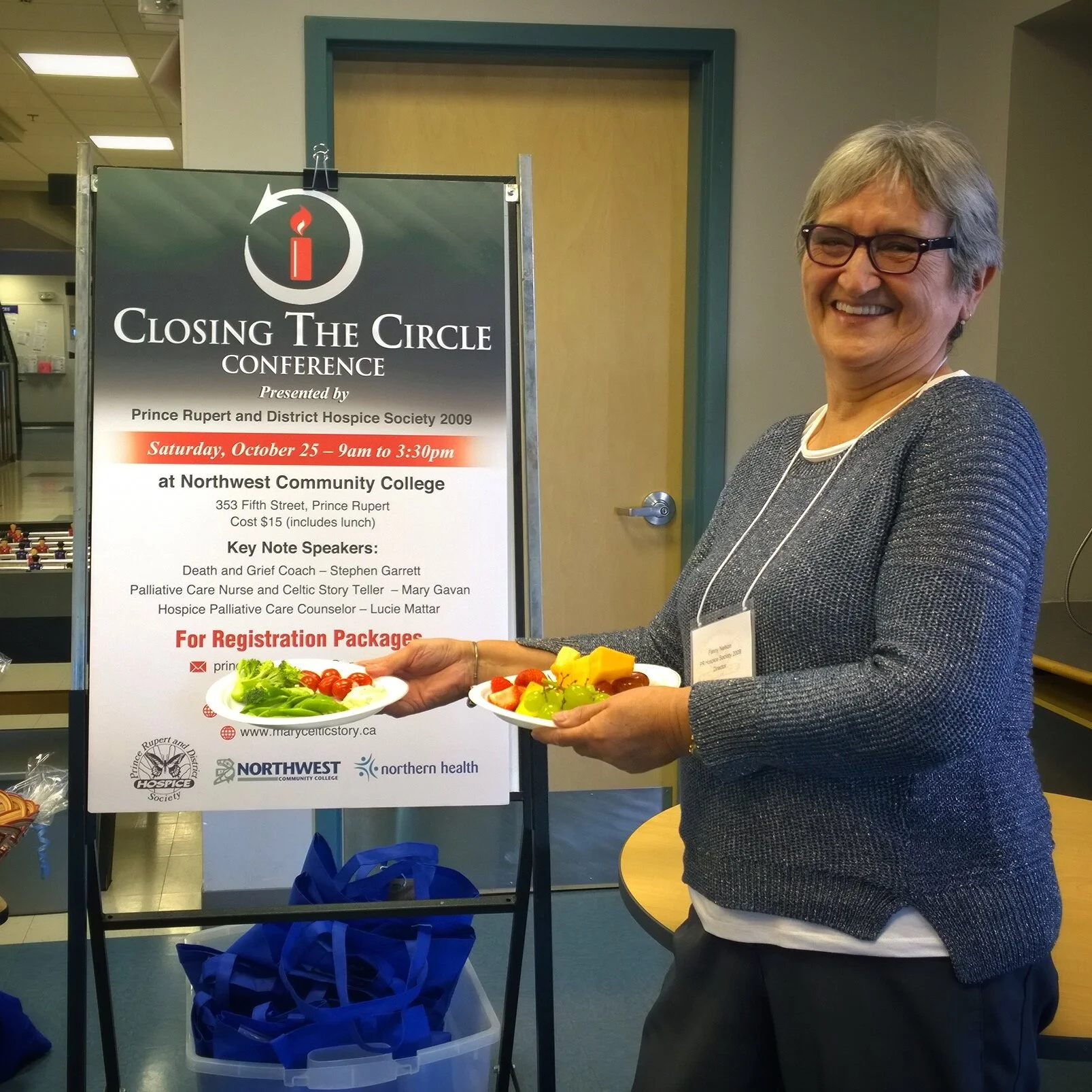 One our Hospice attendees of the "Closing the Circle Conference" enjoying a well-deserved break.