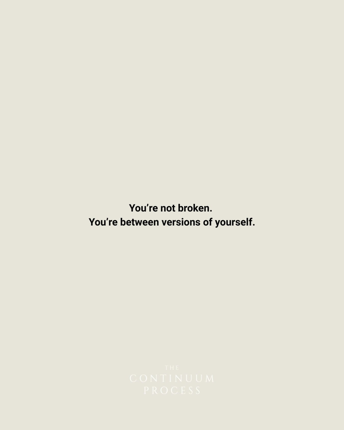 If I had a dollar for every time I thought I was broken or lost.

It&rsquo;s a quiet sadness, isn&rsquo;t it.

Did you know liminality is a neurological/ psychological state? It&rsquo;s literally when we don&rsquo;t belong to either past or future ve