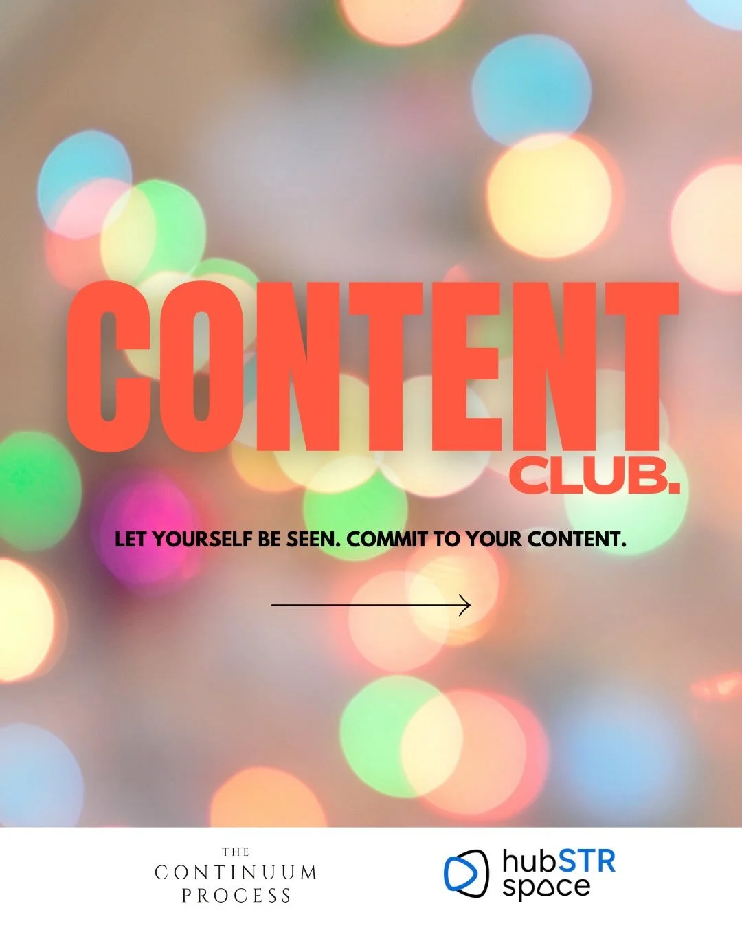 Drumroll PLEASE 🥁

Introducing Content Club! 

I&rsquo;m super excited about this one, it&rsquo;s been an idea bubbling for a while and then the wonderful @saralina.p opened @hubstr.space and it made sense to us both to offer time and space for anyo