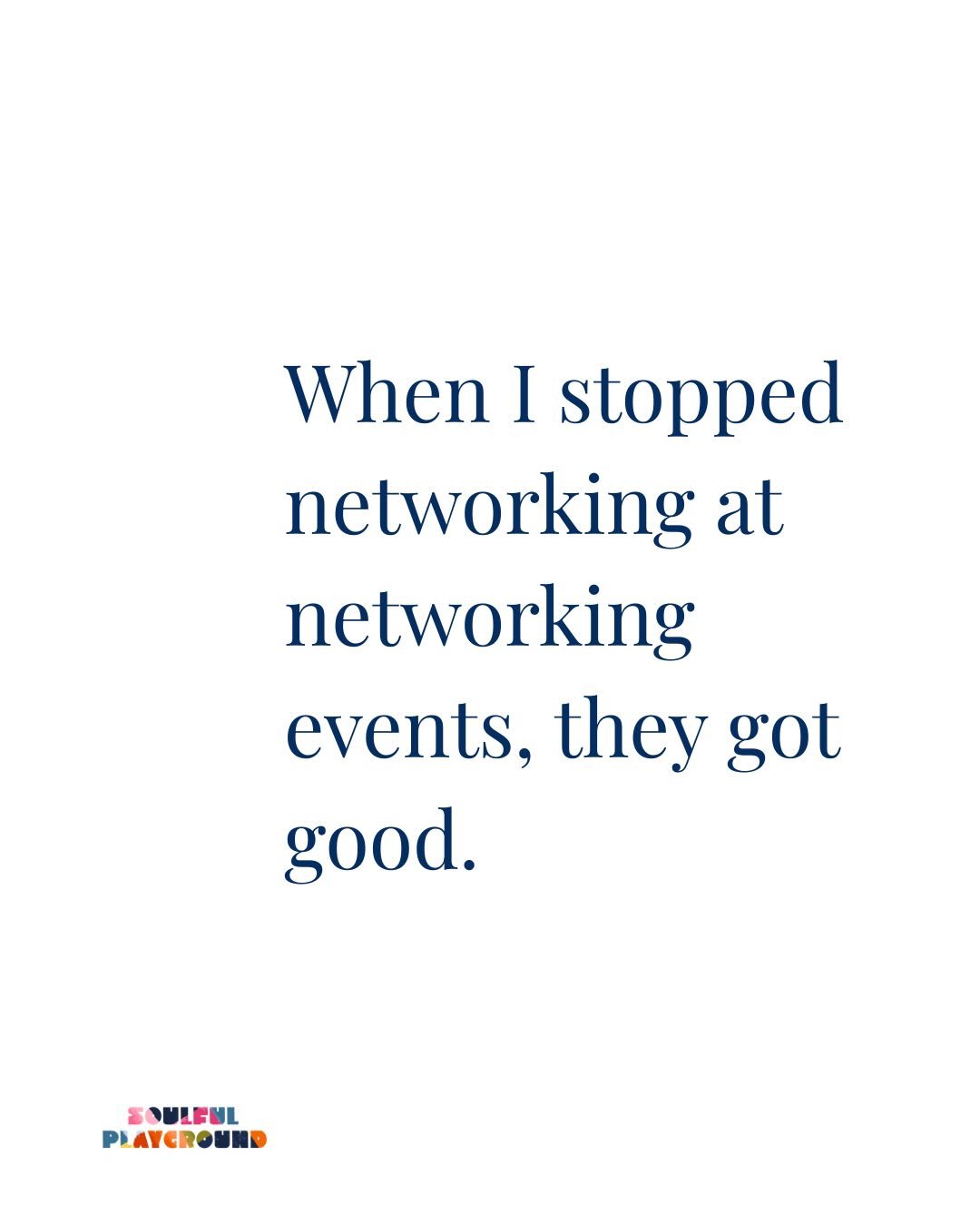 I could have done a whole carousel of funny networking memes. Honestly they are so funny.

Make no mistake, having a network is so important and wonderful. But attending events to build it can be&hellip;.interesting.

I have found my own way of enjoy