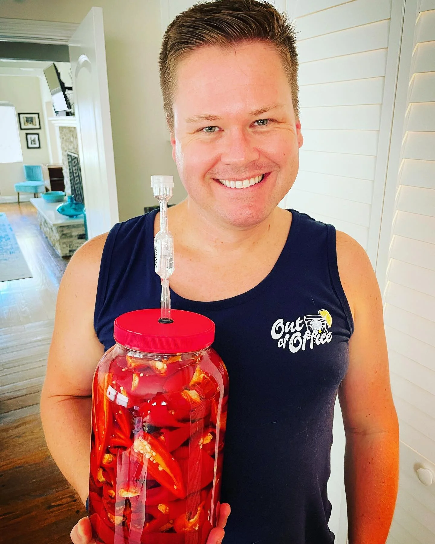 When the fresnos are right, they&rsquo;re right. 🌶🌶🌶 Lacto-fermented hot sauce, here we come! Honestly, this stuff is so good we put it on everything. #hotsauce #peppers #cooking #fermentation