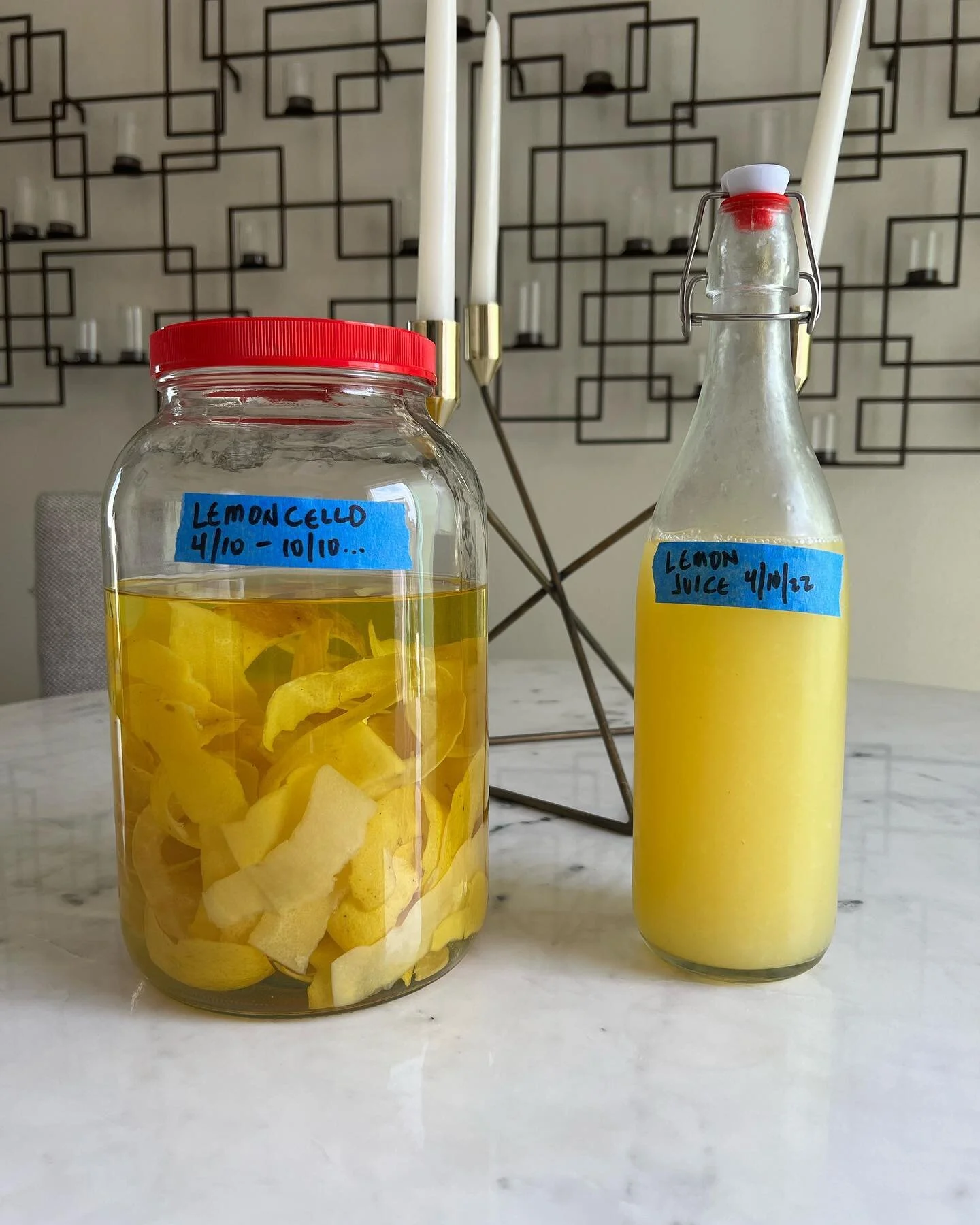 It&rsquo;s that time of year! 🍋🍋🍋Prepping the #limoncello for summer 2023. I let mine go for a year, with a test at 6 months. #lemon