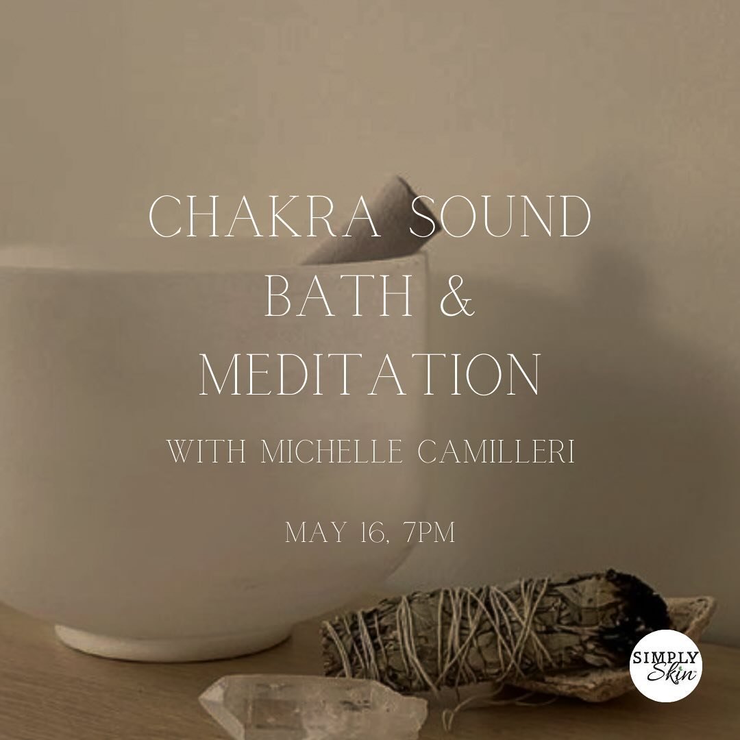 It&rsquo;s that time again 🌿
May 16, at 7pm, we welcome back Michelle Camilleri for a beautiful sound bath night. 

Michelle will sing her 432 hz chakra crystal quartz bowls to assist in clearing, balancing and vitalizing the body for optimal well-b