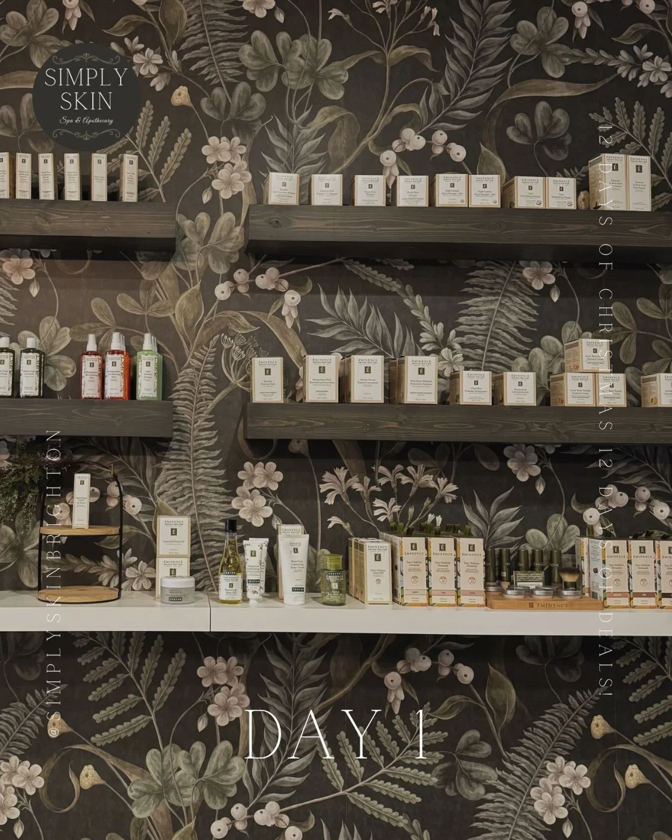 12 Days of Christmas has BEGUN! 🎄DAY-BY-DAY HOLIDAY deals!!! 

DAY 1 &mdash; Friday, Dec 12
🎁 A Very Merry Start (In-Boutique + In-Spa) Enjoy 10% Off All Retail TODAY!! 
 Skincare, candles, teas, self-care treasures &mdash; all your favorites to ki