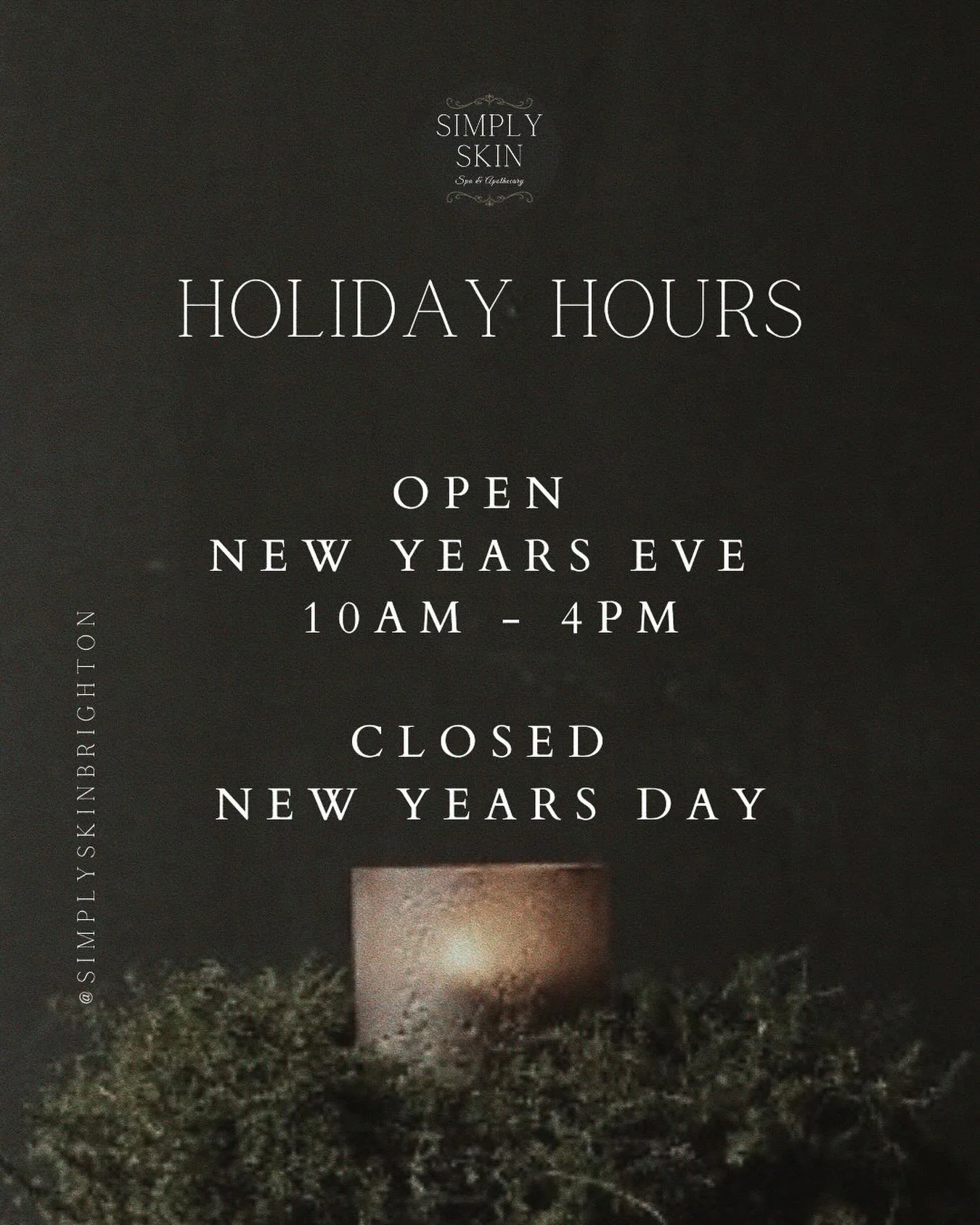 Just so you know 🎇
Wishing you a Happy and Safe New Years!!