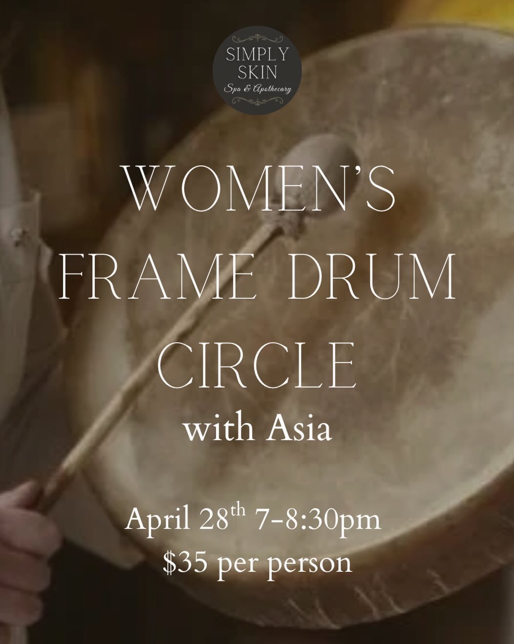 ⚠️NEW DATE!! 

Frame drums are one of our  oldest instruments and can be found cross culturally throughout the world.  In ancient cave paintings, on pottery, and in the pyramids of Egypt there are images of women playing frame drums and tambourines. 