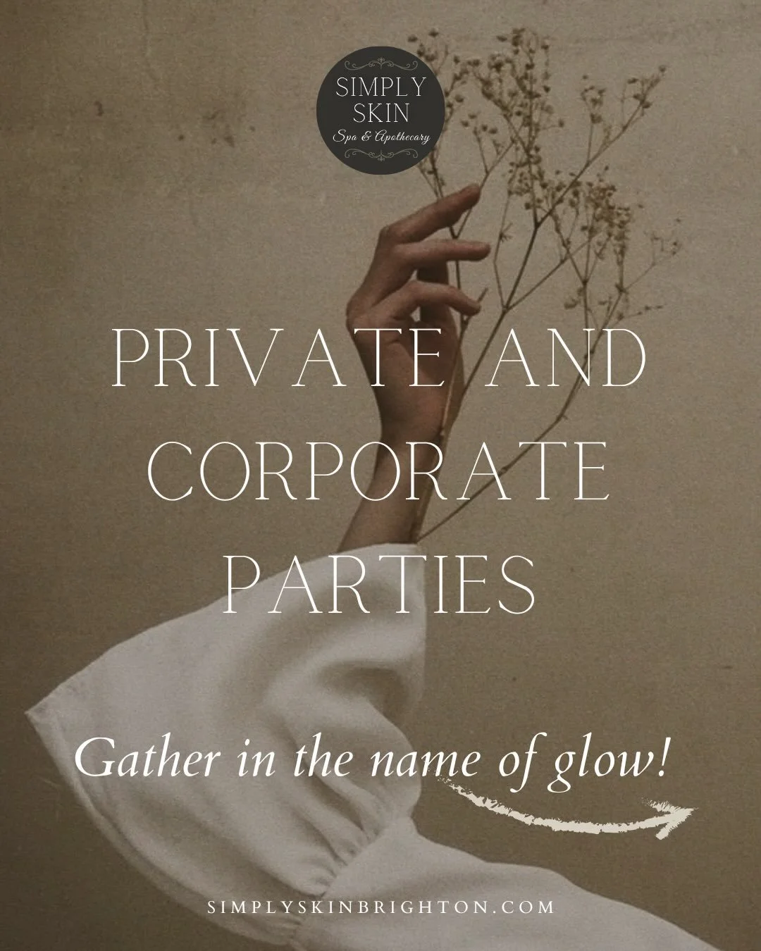 We have recently expanded our private gathering options for personal special moments or corporate self care! 🌿
Explore ALL the options we have and give your loved ones or team the pampering they deserve! 
Visit&mdash; 
SimplySkinBrighton.com