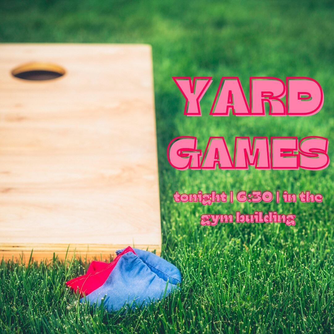 Tonight we&rsquo;re going to play some awesome yard games outside after our lesson!! See you soon!! 🌳🏐⛳️🎳