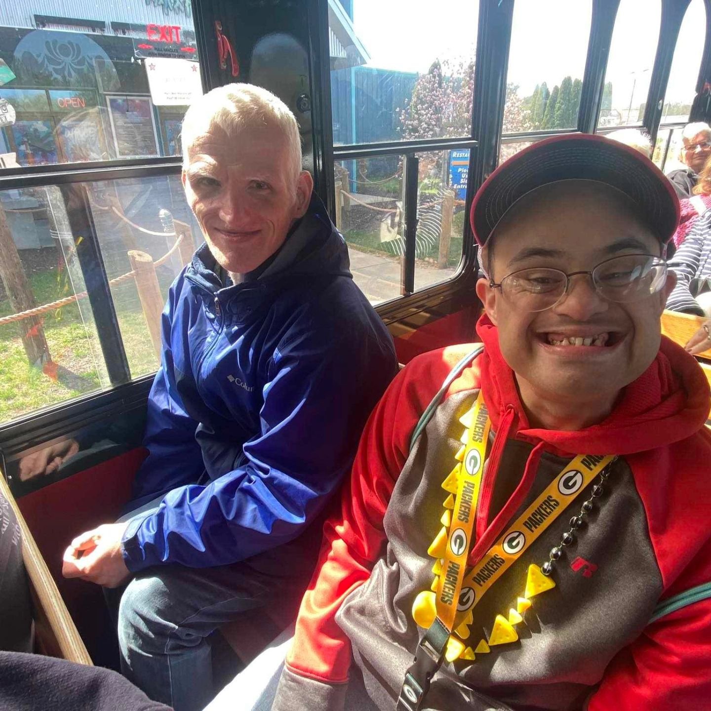 We took a day trip on the @wisdellstrolley! We had so much fun seeing the sights all around the Dells on the scenic tour!
