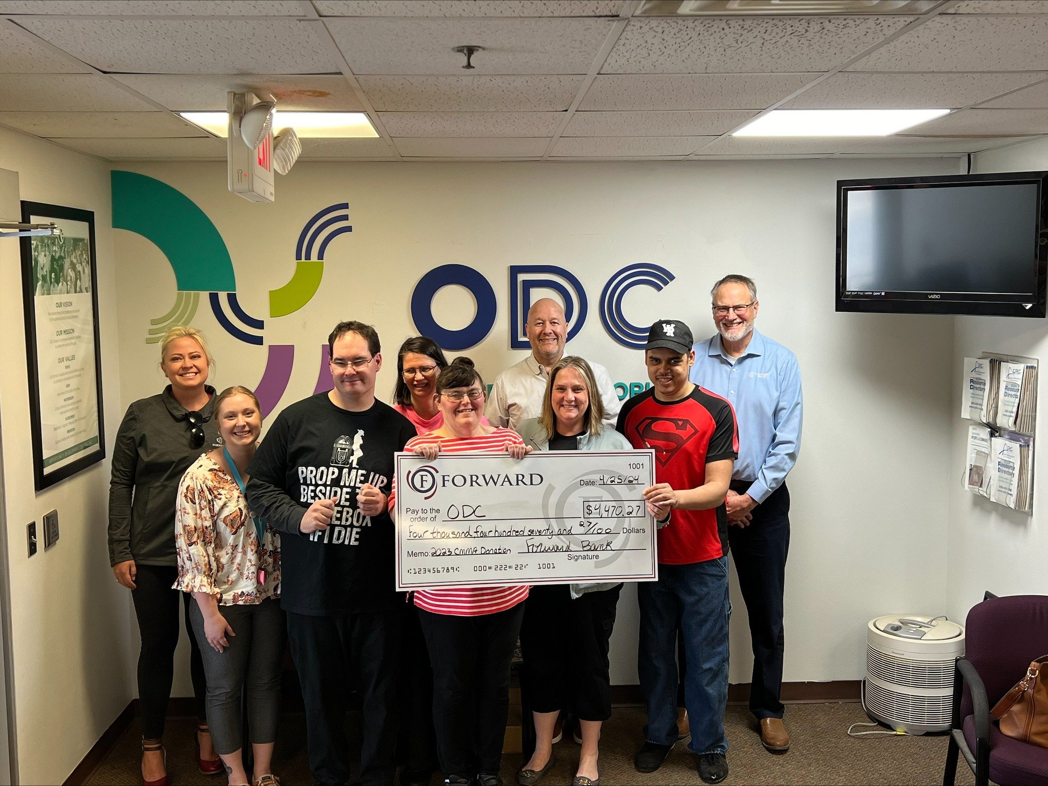 𝐀 𝐇𝐔𝐆𝐄 𝐓𝐇𝐀𝐍𝐊 𝐘𝐎𝐔 to everyone who opened a CMMA at Forward Bank and named ODC as their preferred organization! We appreciate all of your support! Also, 𝐓𝐇𝐀𝐍𝐊 𝐘𝐎𝐔 𝐒𝐎 𝐌𝐔𝐂𝐇 𝐓𝐎 𝐅𝐎𝐑𝐖𝐀𝐑𝐃 𝐁𝐀𝐍𝐊 for offering this wonderf