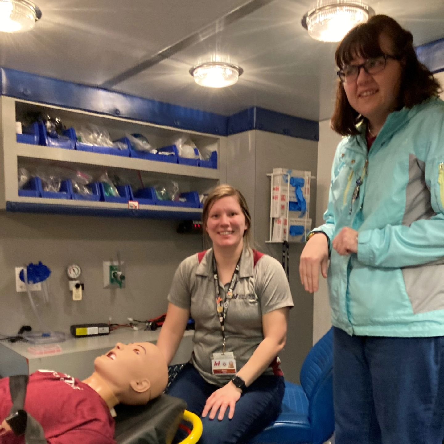 We participated in the @midstate_technical_college Adaptive Career Awareness program! We visited Aspirus Riverview Hospital Healthcare Simulation Center and learned about Medical Assistant, Phlebotomist, Nursing, and Emergency Medical Services career