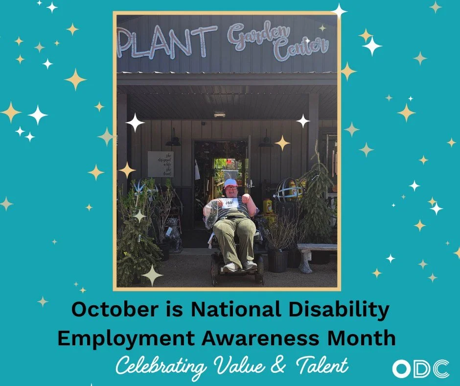 𝗢𝗖𝗧𝗢𝗕𝗘𝗥 𝗜𝗦 𝗡𝗔𝗧𝗜𝗢𝗡𝗔𝗟 𝗗𝗜𝗦𝗔𝗕𝗜𝗟𝗜𝗧𝗬 𝗘𝗠𝗣𝗟𝗢𝗬𝗠𝗘𝗡𝗧 𝗔𝗪𝗔𝗥𝗘𝗡𝗘𝗦𝗦 𝗠𝗢𝗡𝗧𝗛! Celebrate all month long with us while we bring awareness, education, and understanding of all facets of disability employment!