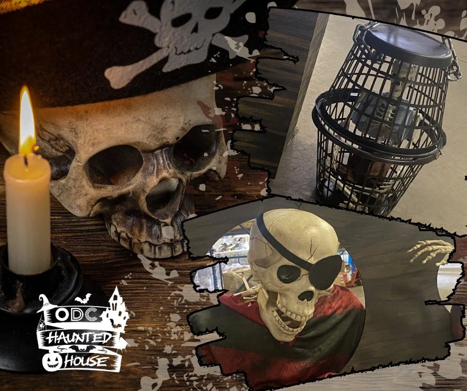 𝗗𝗿𝗲𝗮𝗱𝗺𝗼𝗿𝗲 𝗖𝗼𝘃𝗲 inside the FREE Haunted House at ODC Wisconsin Rapids has got some very NAUGHTY pirates. See what they are up to when you tour the interactive kid's experience at this year's haunted house!