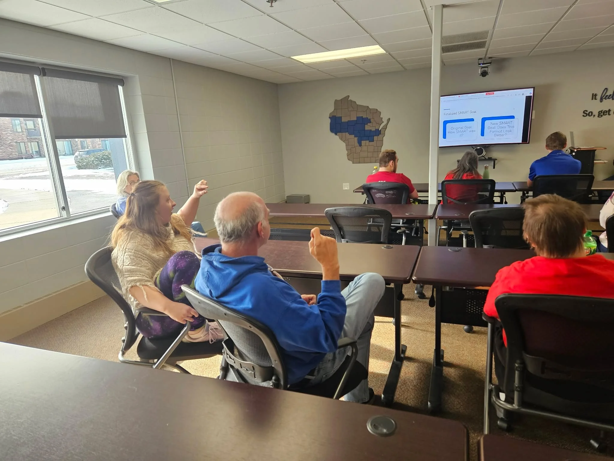 We learned about our Peer Mentoring service during the first Peer Mentoring Meet-Up yesterday! Many people joined us virtually and in-person to learn from current Peer Mentors about goal setting, as well as what Peer Mentoring is and how to meet with