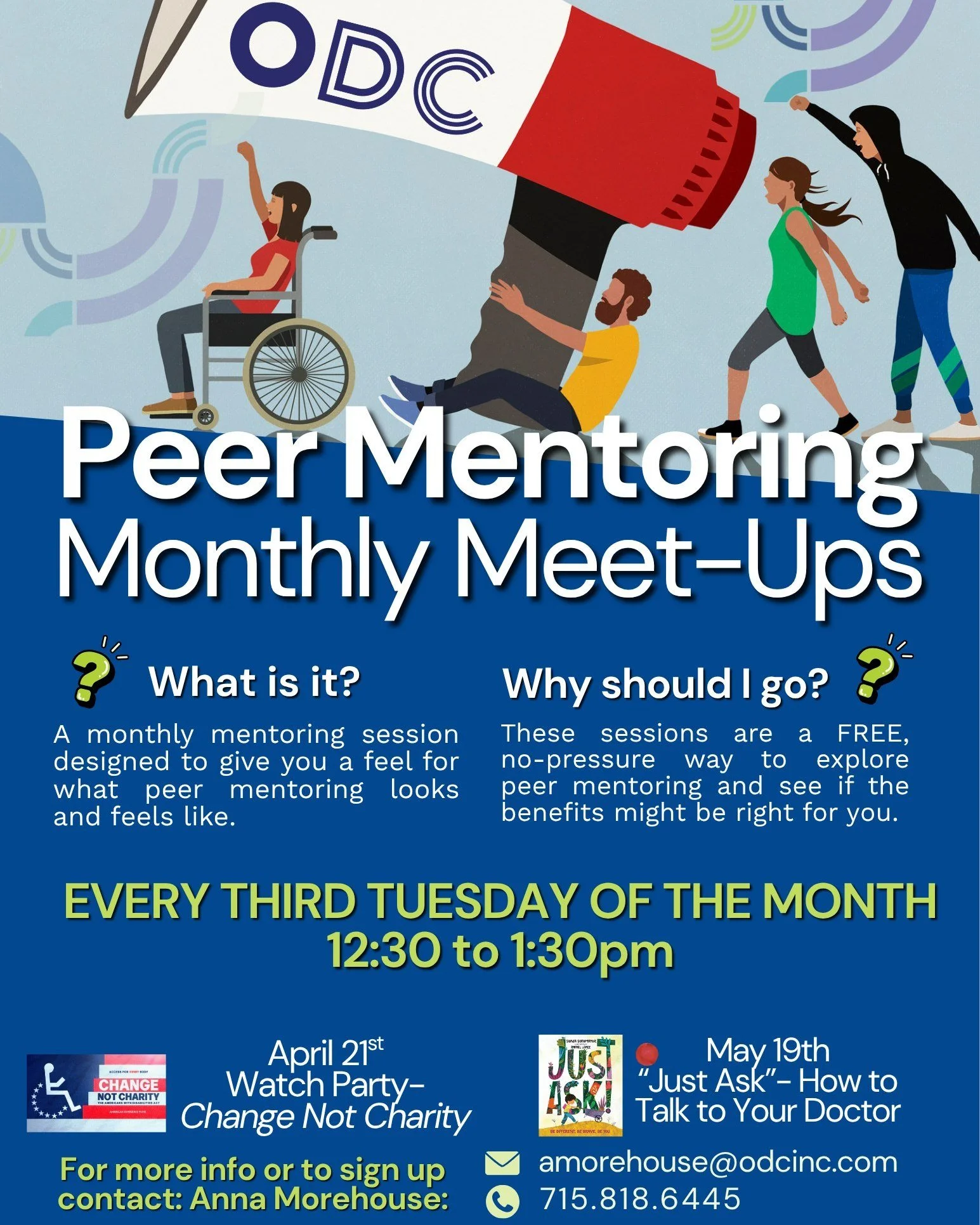 𝗣𝗟𝗘𝗔𝗦𝗘 𝗝𝗢𝗜𝗡 𝗨𝗦 𝗩𝗜𝗥𝗧𝗨𝗔𝗟𝗟𝗬 𝗔𝗣𝗥𝗜𝗟 𝟮𝟭𝗦𝗧 &amp; 𝗠𝗔𝗬 𝟭𝟵𝗧𝗛 𝗳𝗿𝗼𝗺 𝟭𝟮:𝟯𝟬-𝟭:𝟯𝟬𝗽𝗺 for our 𝗙𝗥𝗘𝗘 𝗣𝗲𝗲𝗿 𝗠𝗲𝗻𝘁𝗼𝗿𝗶𝗻𝗴 𝗠𝗼𝗻𝘁𝗵𝗹𝘆 𝗠𝗲𝗲𝘁-𝗨𝗽𝘀! These interactive sessions will be held by a current O