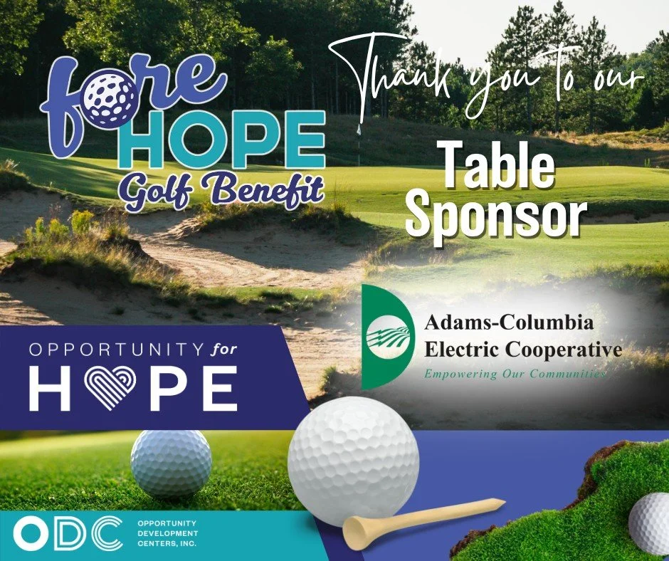 𝗢𝘂𝗿 𝗙𝗢𝗥𝗘 𝗛𝗢𝗣𝗘 𝗚𝗼𝗹𝗳 𝗕𝗲𝗻𝗲𝗳𝗶𝘁 at Sand Valley is coming up May 28th.  We want to take a moment to thank our 𝘁𝗮𝗯𝗹𝗲 𝘀𝗽𝗼𝗻𝘀𝗼𝗿𝘀 @acecwi, Jeff Clark &amp; Associates and Nekoosa Port Edwards State Bank.  Because of their gene