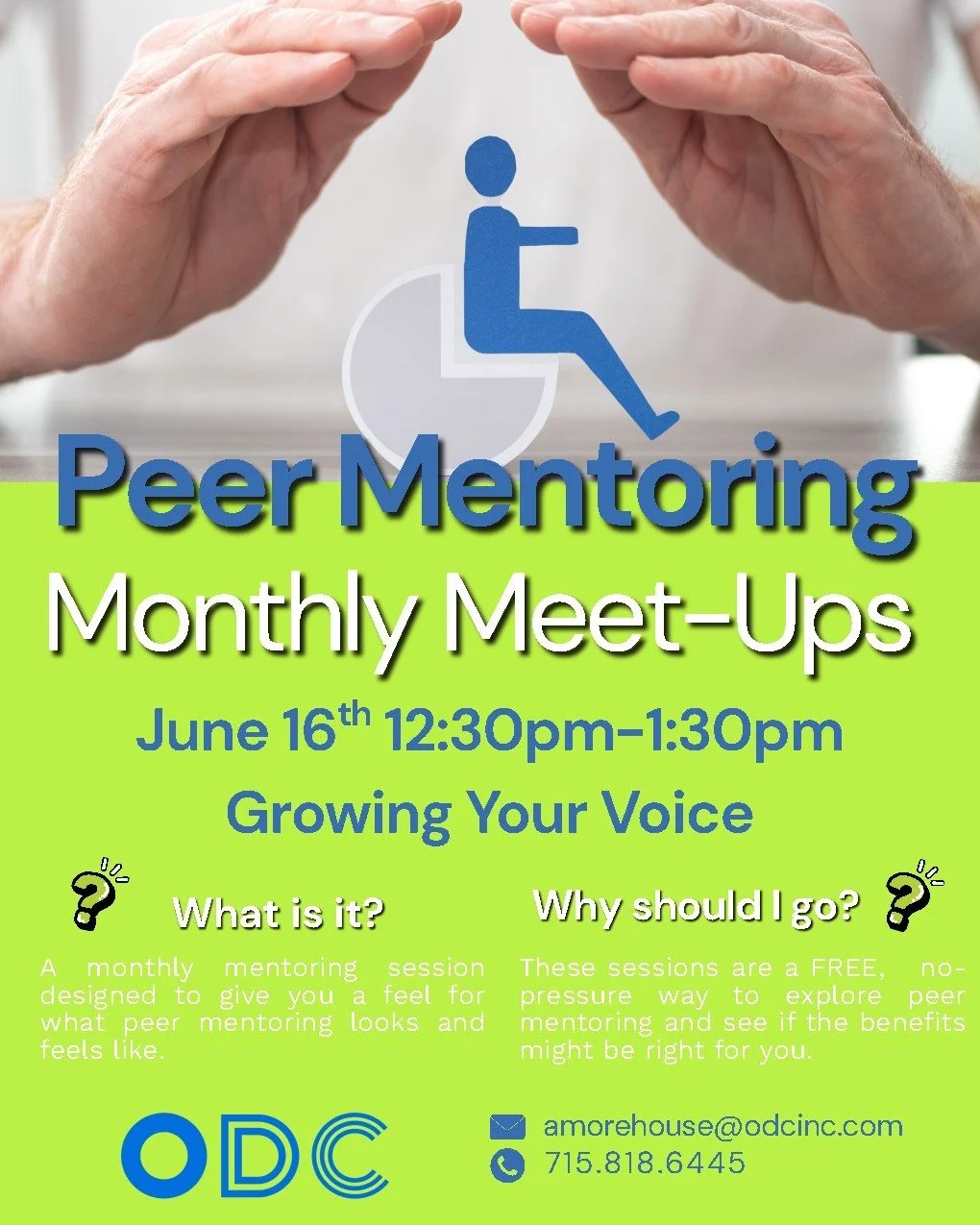 𝗣𝗟𝗘𝗔𝗦𝗘 𝗝𝗢𝗜𝗡 𝗨𝗦 𝗩𝗜𝗥𝗧𝗨𝗔𝗟𝗟𝗬 𝗧𝗨𝗘𝗦𝗗𝗔𝗬, 𝗝𝗨𝗡𝗘 𝟭𝟲𝗧𝗛 𝗳𝗿𝗼𝗺 𝟭𝟮:𝟯𝟬-𝟭:𝟯𝟬𝗽𝗺 for our 𝗙𝗥𝗘𝗘 𝗣𝗲𝗲𝗿 𝗠𝗲𝗻𝘁𝗼𝗿𝗶𝗻𝗴 𝗠𝗼𝗻𝘁𝗵𝗹𝘆 𝗠𝗲𝗲𝘁-𝗨𝗽!
The topic of the month is 𝗔𝗟𝗟 𝗔𝗕𝗢𝗨𝗧 𝗚𝗥𝗢𝗪𝗜𝗡𝗚 𝗬𝗢?